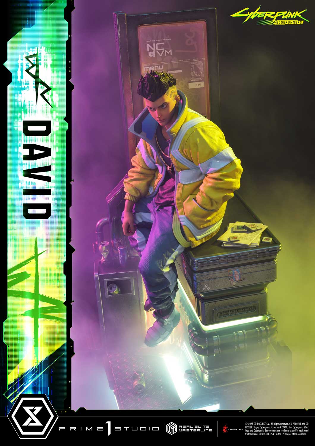 PRE-ORDER Prime 1 Studio - Real Elite Masterline - Cyberpunk: Edgerunners - David: Deluxe Bonus Version 1/4