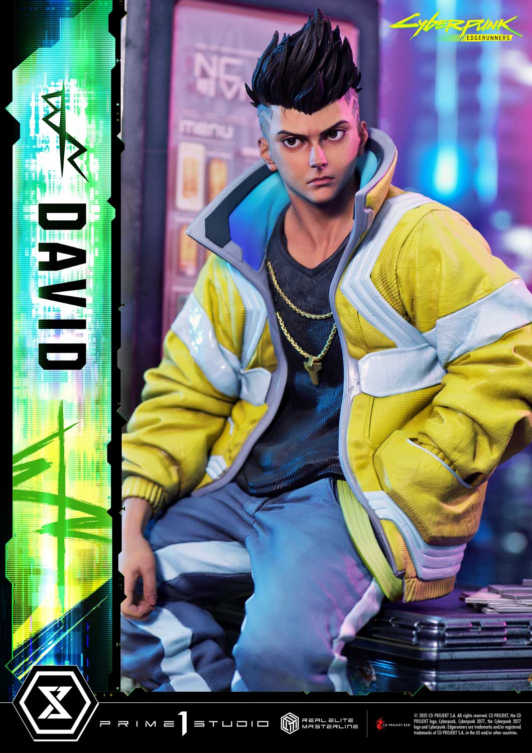 PRE-ORDER Prime 1 Studio - Real Elite Masterline - Cyberpunk: Edgerunners - David: Deluxe Bonus Version 1/4