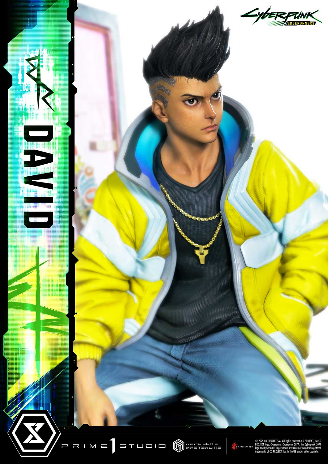 PRE-ORDER Prime 1 Studio - Real Elite Masterline - Cyberpunk: Edgerunners - David: Deluxe Bonus Version 1/4