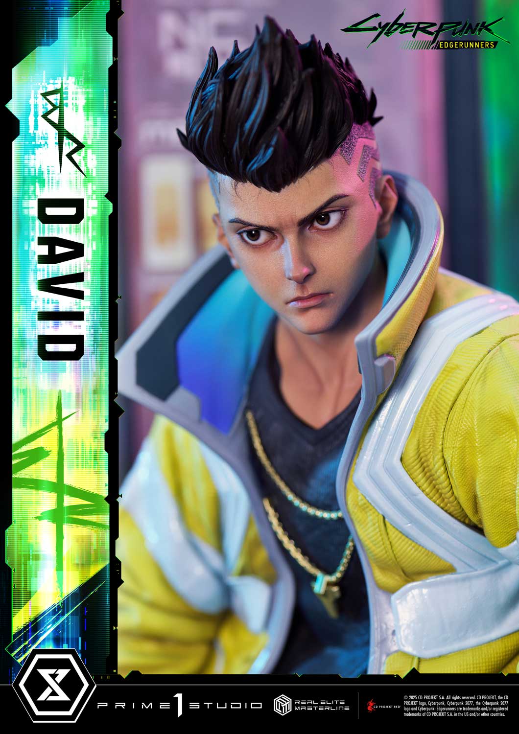 PRE-ORDER Prime 1 Studio - Real Elite Masterline - Cyberpunk: Edgerunners - David: Deluxe Bonus Version 1/4
