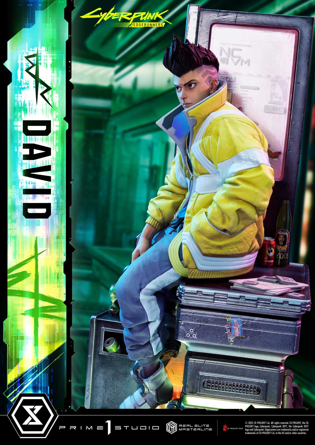 PRE-ORDER Prime 1 Studio - Real Elite Masterline - Cyberpunk: Edgerunners - David: Deluxe Bonus Version 1/4
