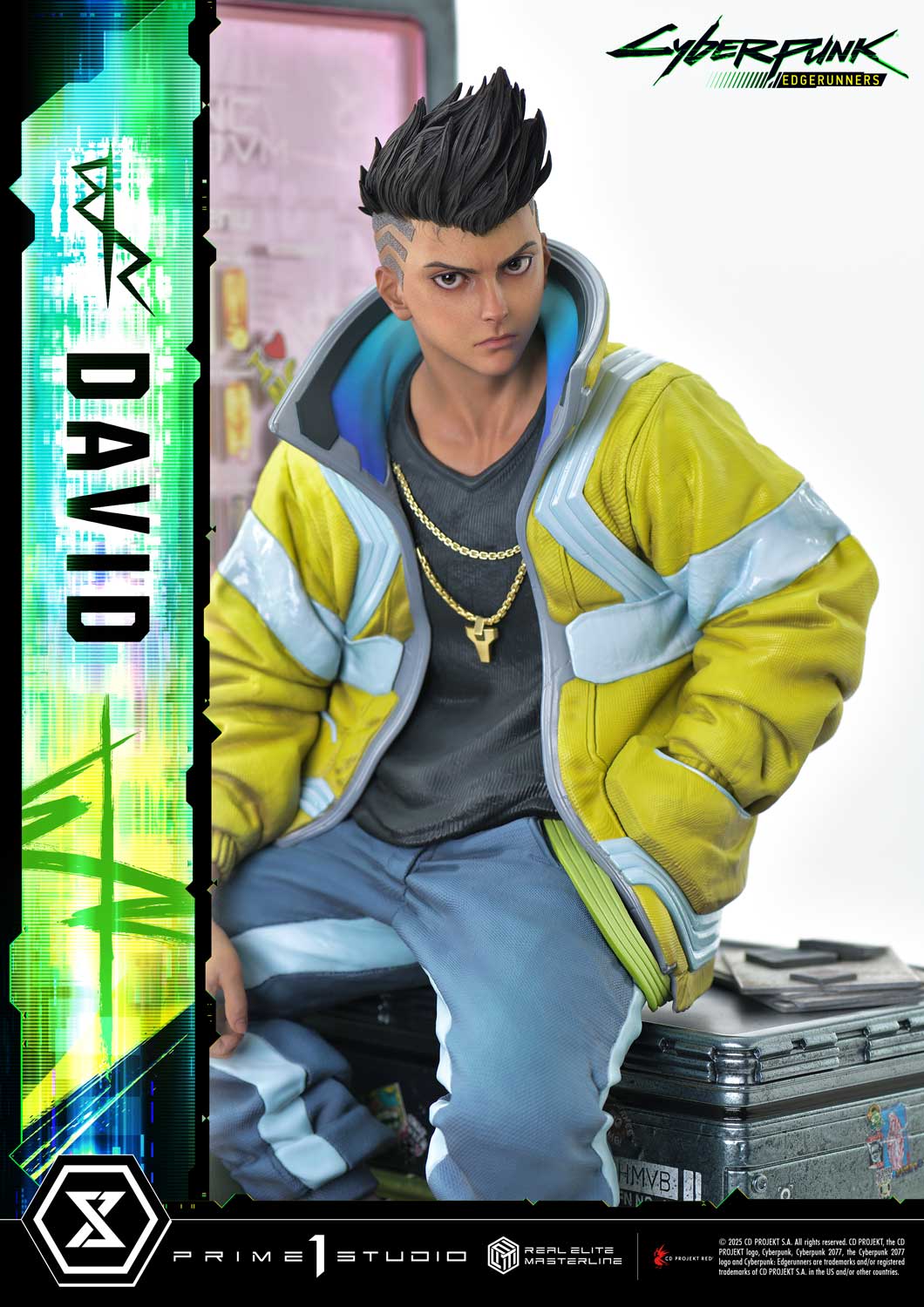 PRE-ORDER Prime 1 Studio - Real Elite Masterline - Cyberpunk: Edgerunners - David: Deluxe Bonus Version 1/4