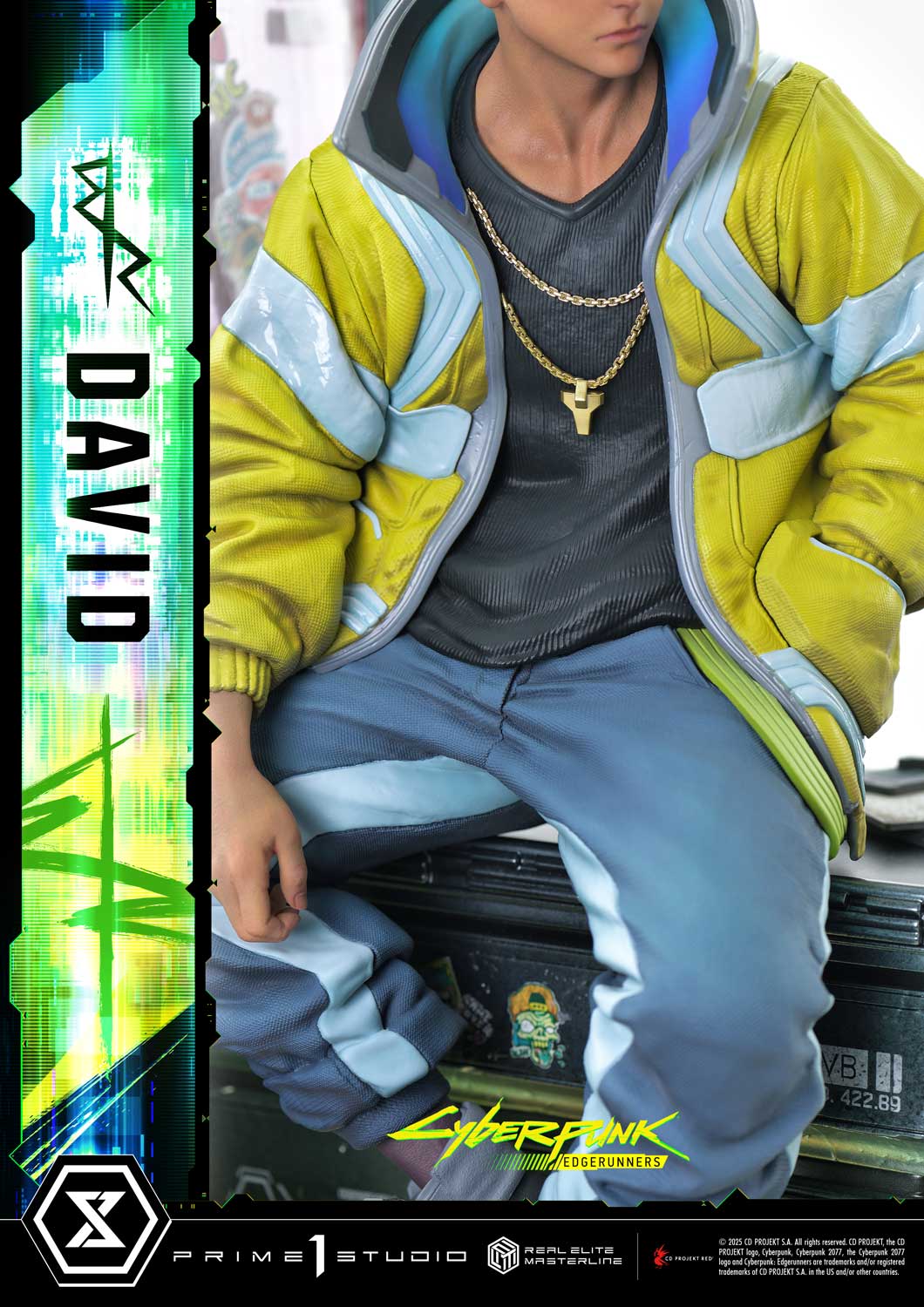PRE-ORDER Prime 1 Studio - Real Elite Masterline - Cyberpunk: Edgerunners - David: Deluxe Bonus Version 1/4