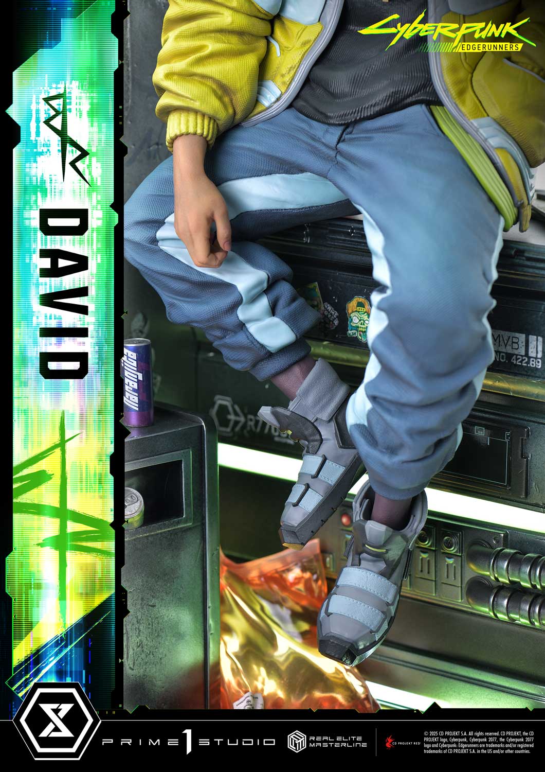 PRE-ORDER Prime 1 Studio - Real Elite Masterline - Cyberpunk: Edgerunners - David: Deluxe Bonus Version 1/4