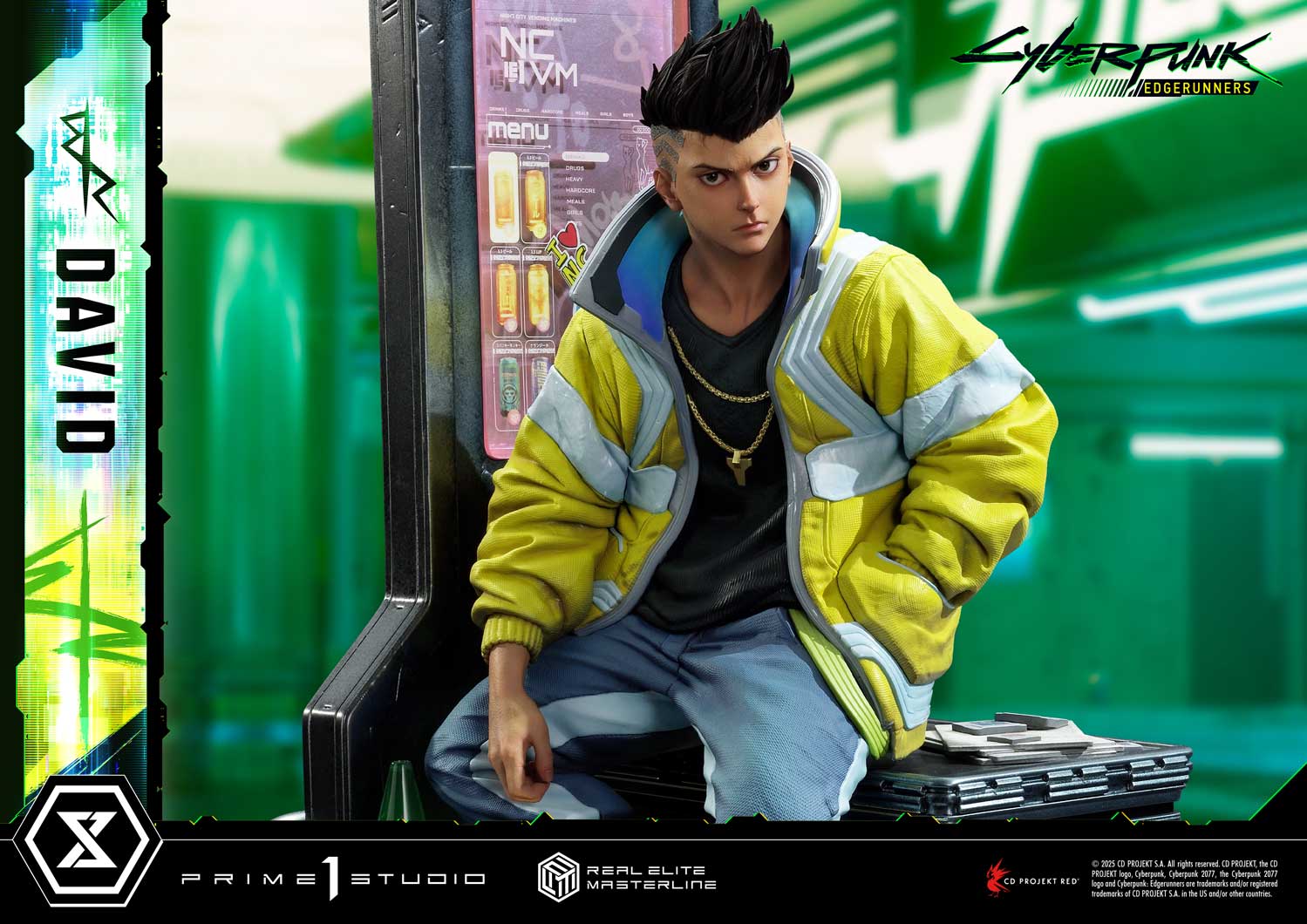 PRE-ORDER Prime 1 Studio - Real Elite Masterline - Cyberpunk: Edgerunners - David: Deluxe Bonus Version 1/4