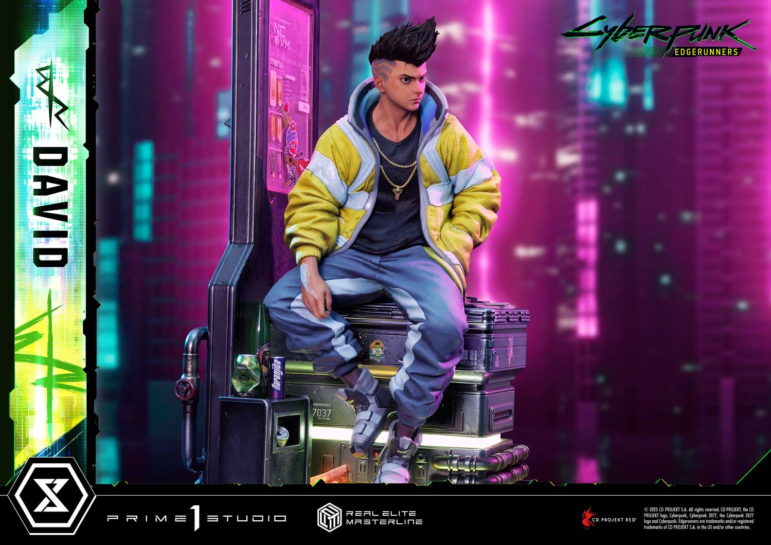 PRE-ORDER Prime 1 Studio - Real Elite Masterline - Cyberpunk: Edgerunners - David: Deluxe Bonus Version 1/4