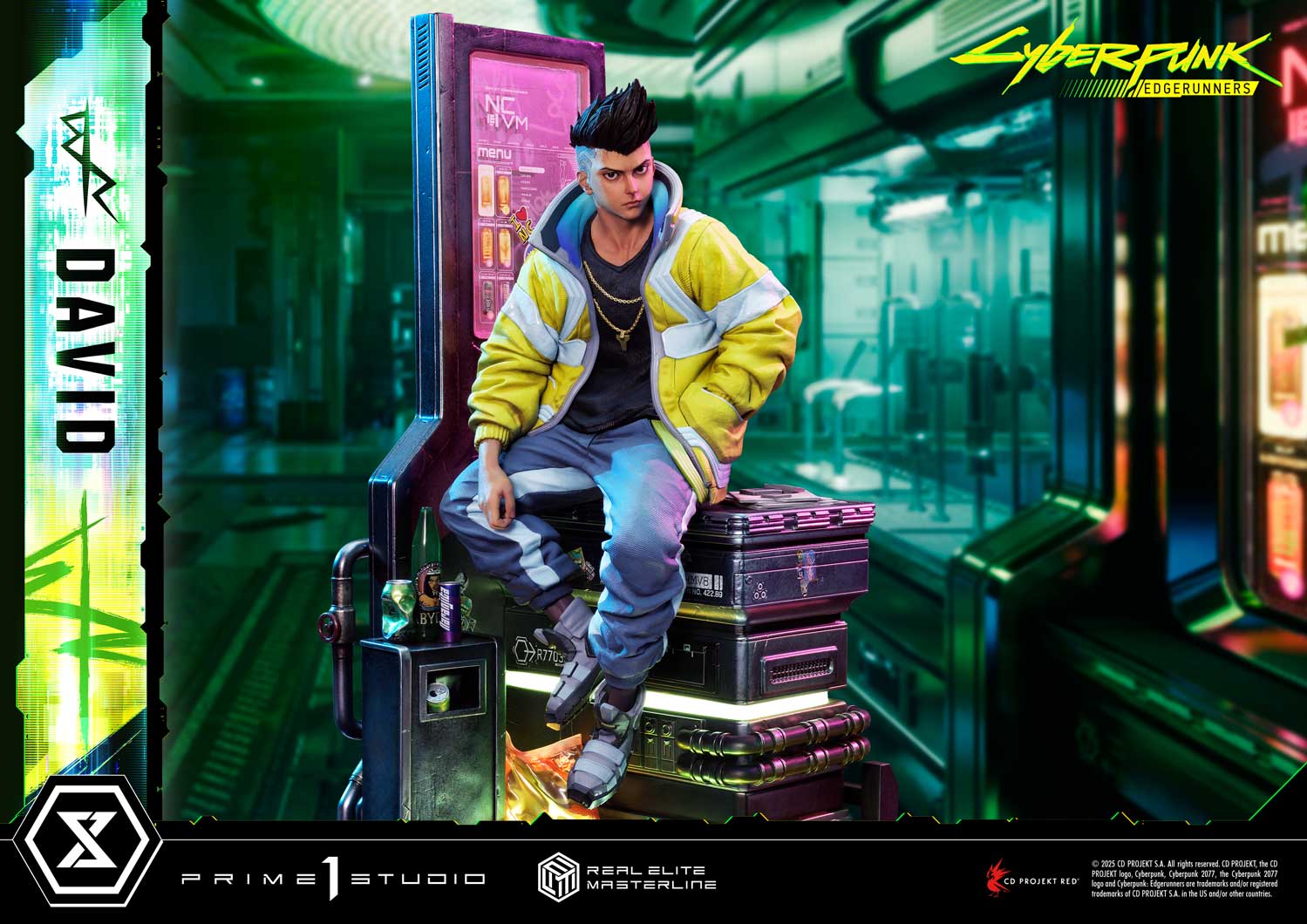 PRE-ORDER Prime 1 Studio - Real Elite Masterline - Cyberpunk: Edgerunners - David: Deluxe Bonus Version 1/4