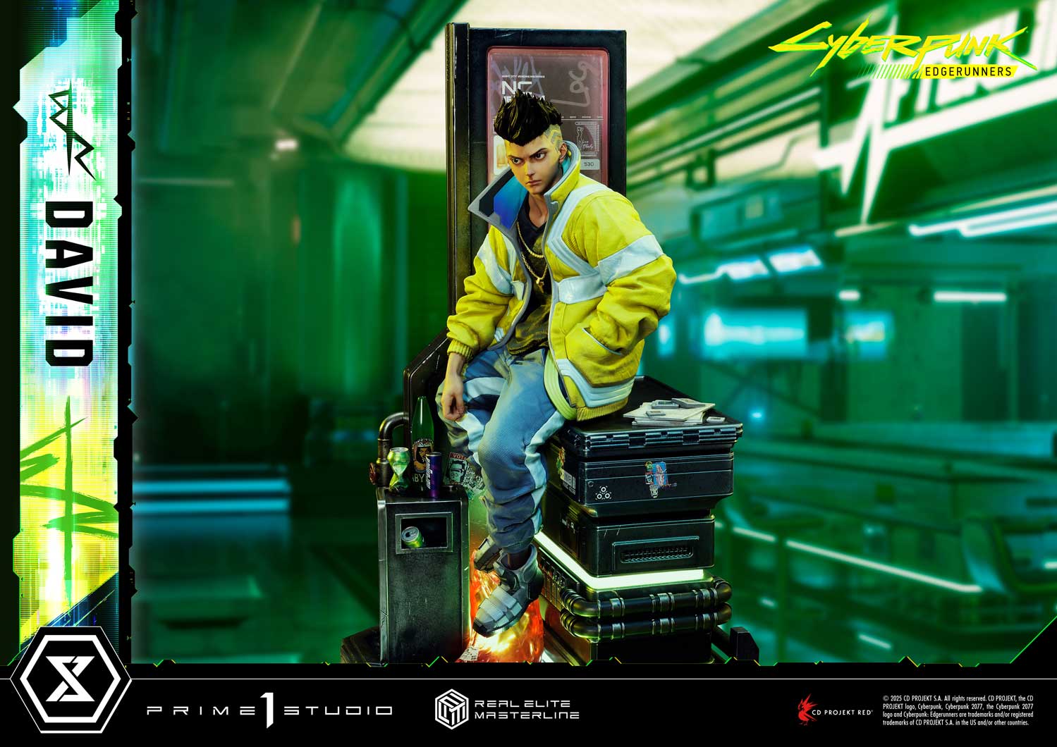 PRE-ORDER Prime 1 Studio - Real Elite Masterline - Cyberpunk: Edgerunners - David: Deluxe Bonus Version 1/4