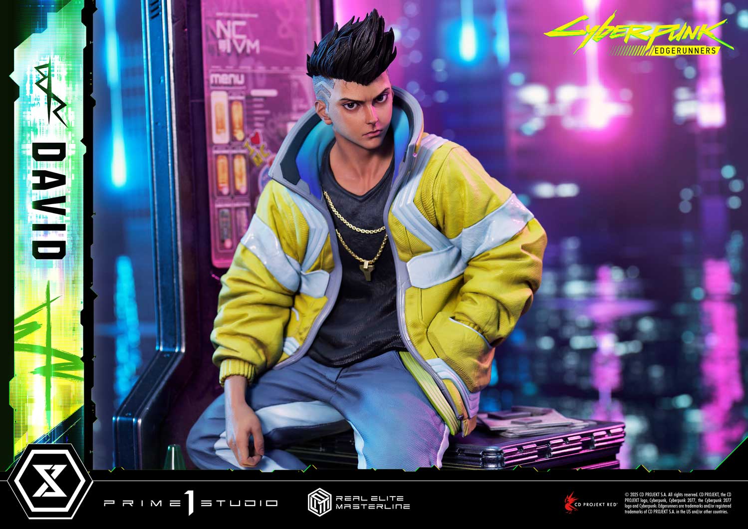 PRE-ORDER Prime 1 Studio - Real Elite Masterline - Cyberpunk: Edgerunners - David: Deluxe Bonus Version 1/4