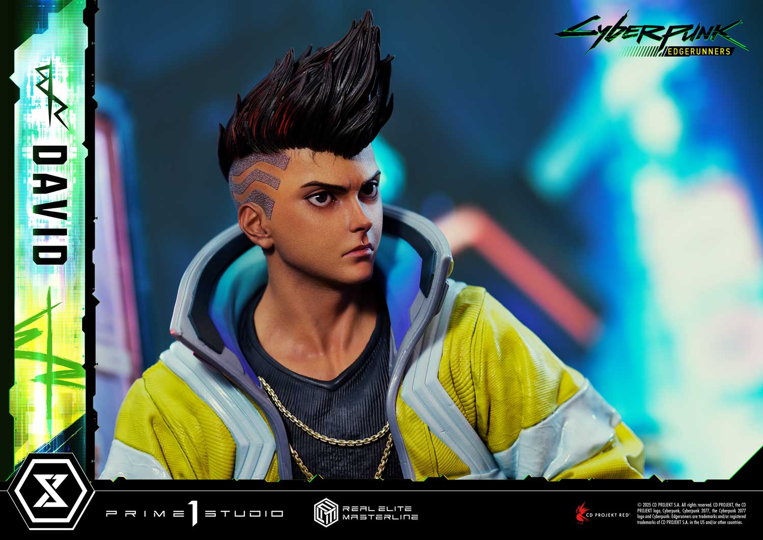 PRE-ORDER Prime 1 Studio - Real Elite Masterline - Cyberpunk: Edgerunners - David: Deluxe Bonus Version 1/4