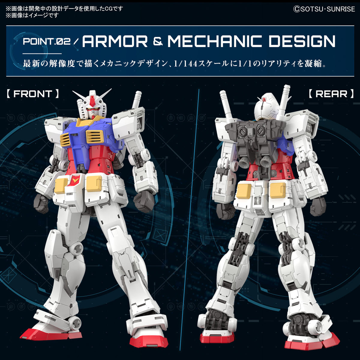 BACK-ORDER Bandai - Real Grade - Mobile Suit Gundam - RX-78-2 Gundam Ver.2.0 1/144 [JP]
