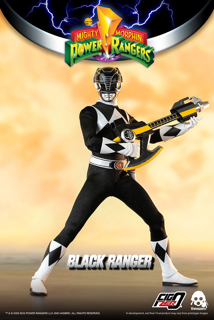 PRE-ORDER threezero - FigZero - Mighty Morphin Power Rangers - Black Ranger 1/6 [2024-Q1 Release]