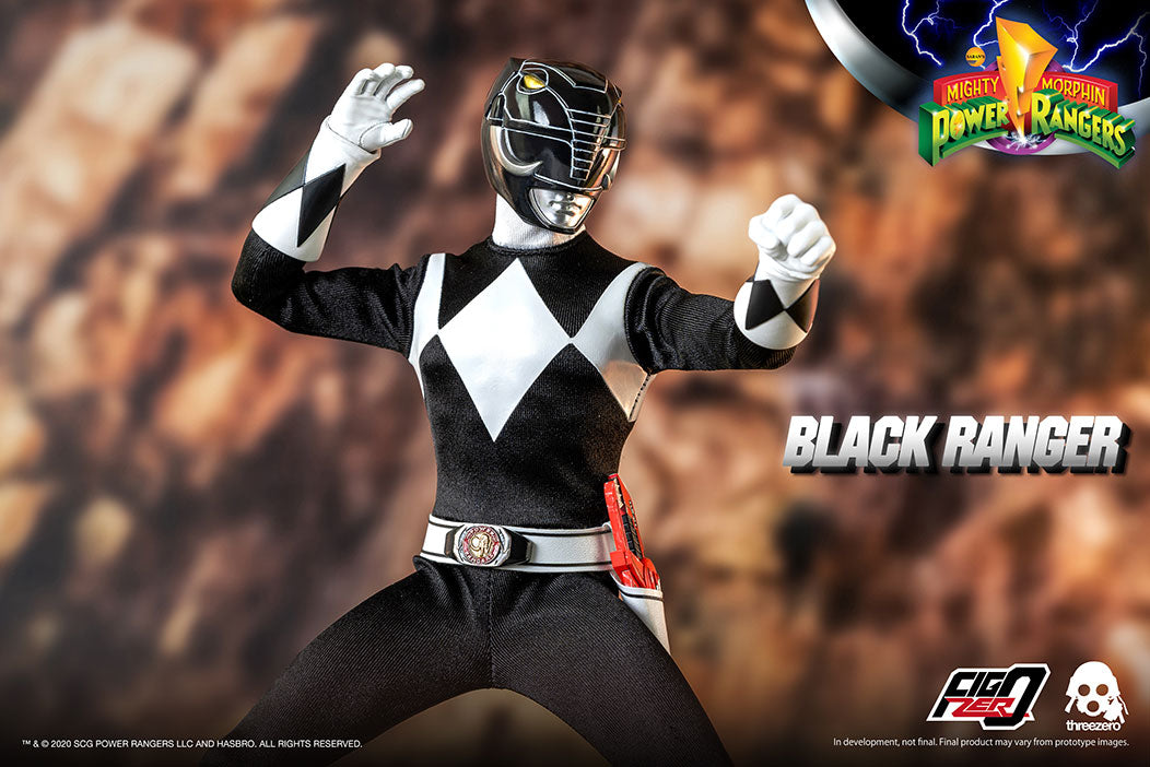 PRE-ORDER threezero - FigZero - Mighty Morphin Power Rangers - Black Ranger 1/6 [2024-Q1 Release]