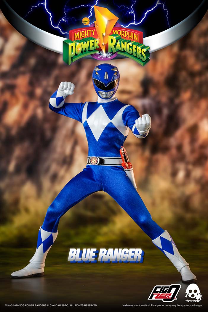 PRE-ORDER threezero - FigZero - Mighty Morphin Power Rangers - Blue Ranger 1/6 [2024-Q1 Release]