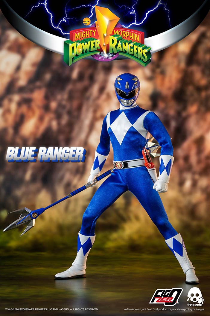 PRE-ORDER threezero - FigZero - Mighty Morphin Power Rangers - Blue Ranger 1/6 [2024-Q1 Release]