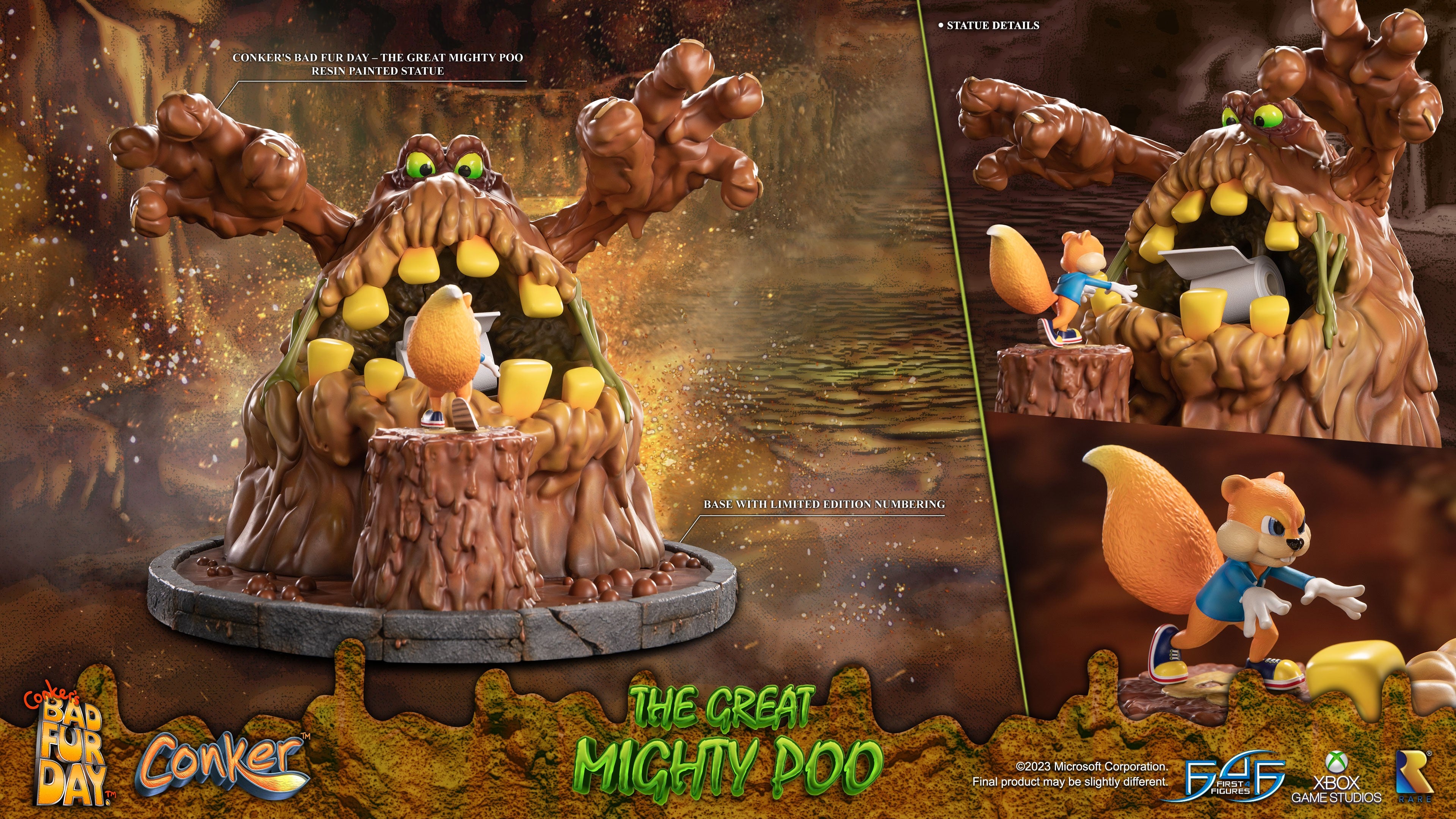 PRE-ORDER First4Figures - Conker's Bad Fur Day - The Great Mighty Poo