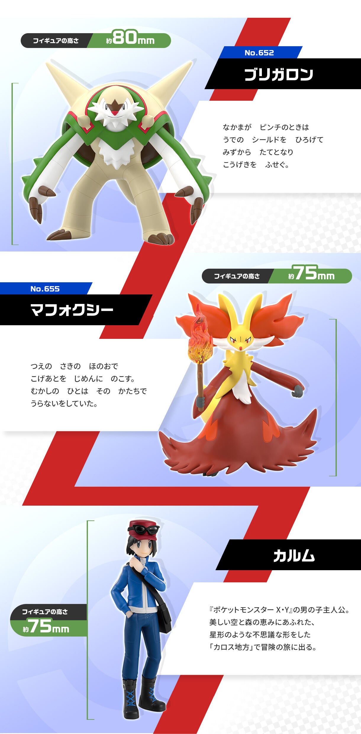 PRE-ORDER Bandai - Pokémon Scale World Kalos Region - Calem & Chesnaught & Delphox [EXCLUSIVE]