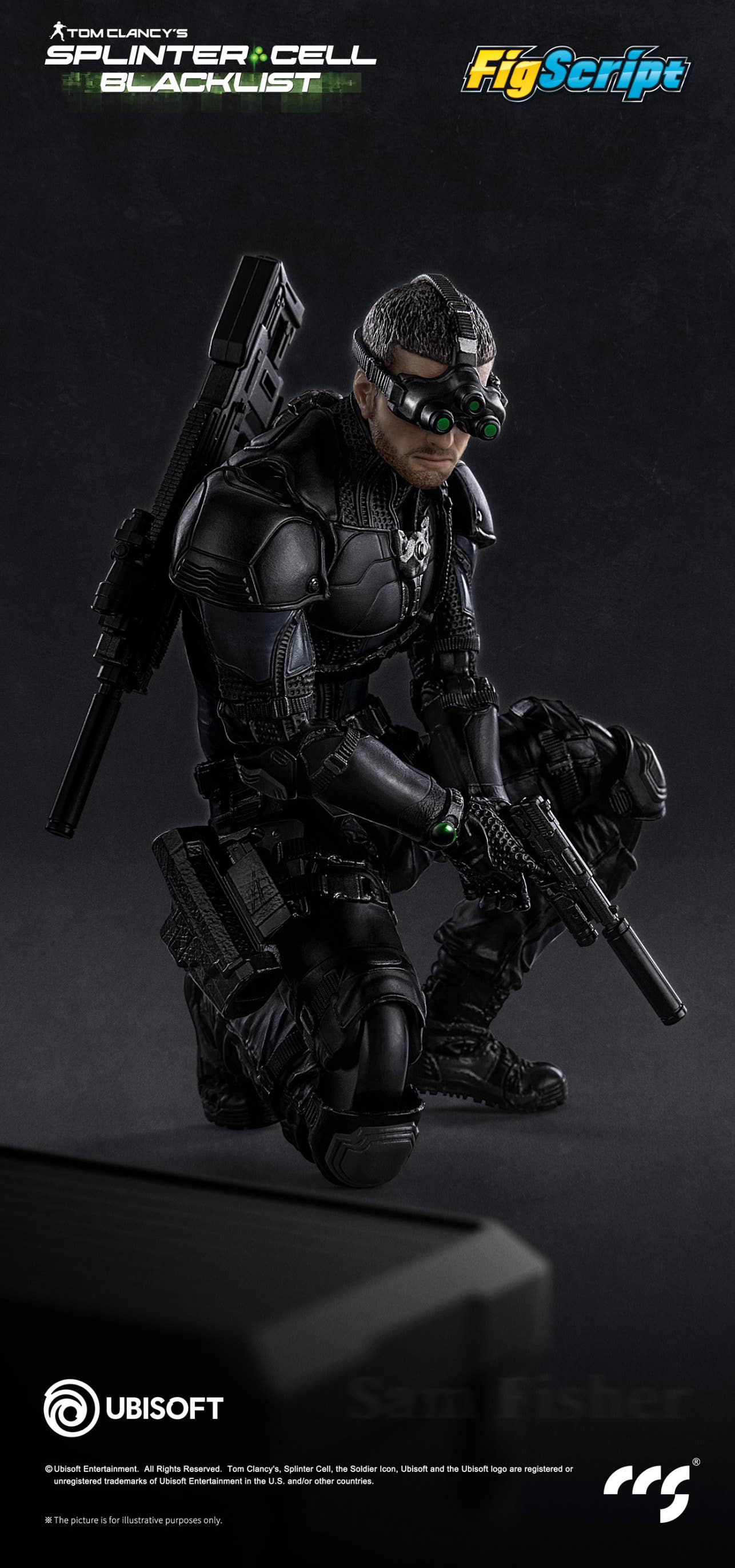SPECIAL ORDER CCS Toys - FigScript - Tom Clancy's Splinter Cell - Sam Fisher 1/12 [JP]