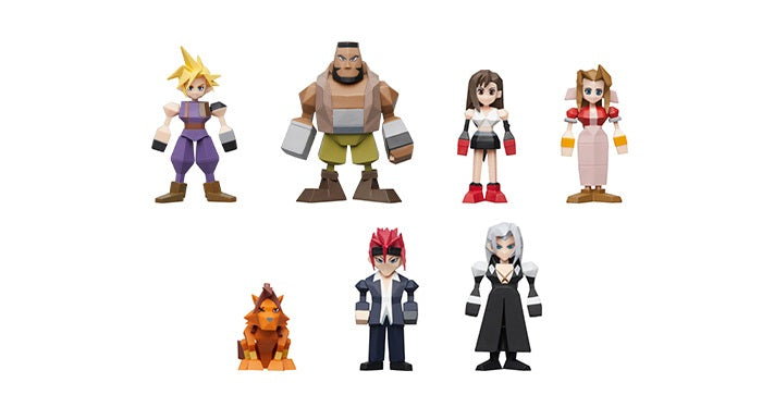 BACK-ORDER Square Enix - Final Fantasy VII REBIRTH Kuji - D. Minifigure Polygon 7 Piece Set + G. Polygon Figure Complete Set