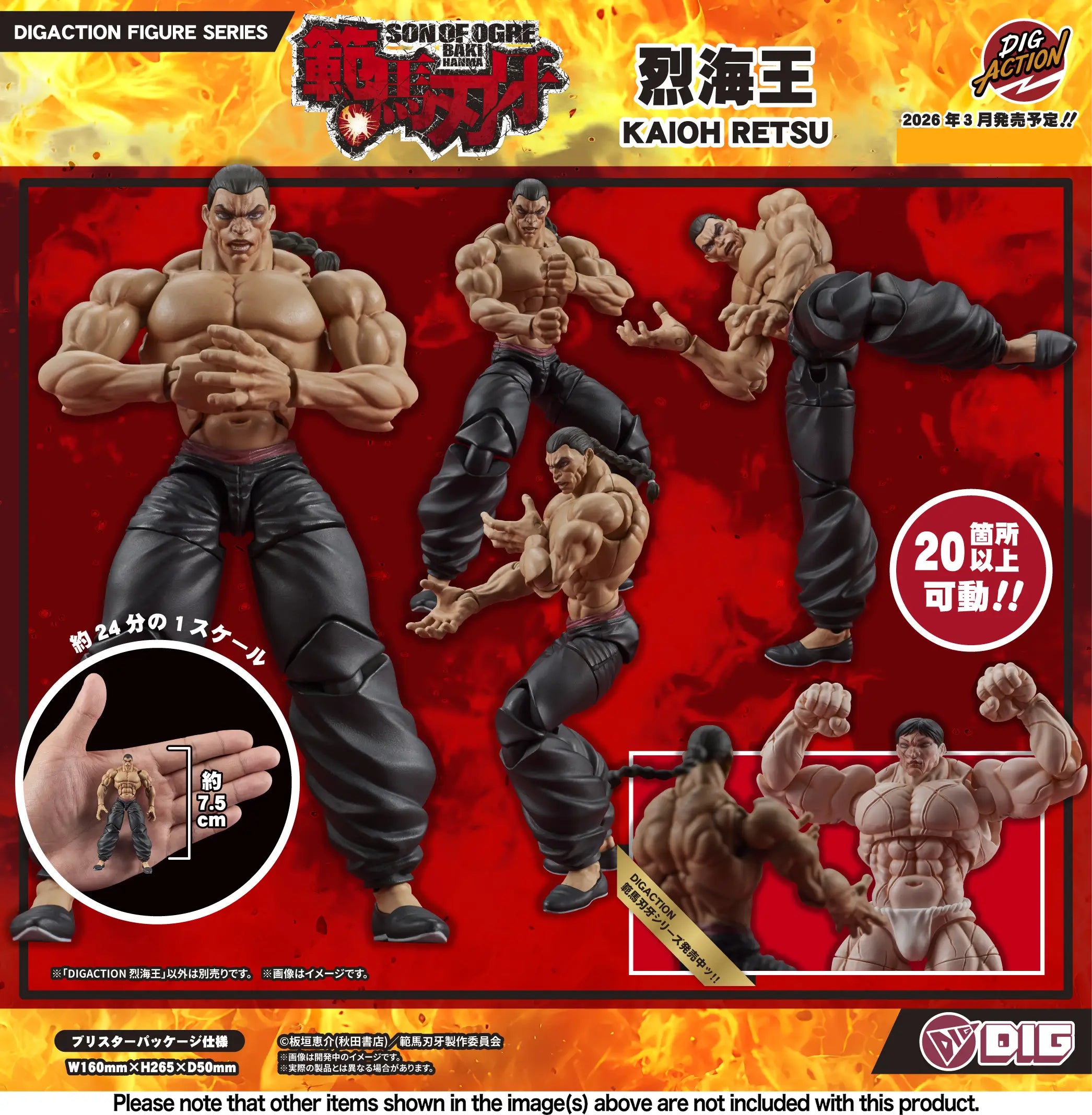 PRE-ORDER DIG - DIGACTION - Son of Ogre: Baki Hanma - Retsu Kaioh 1/24