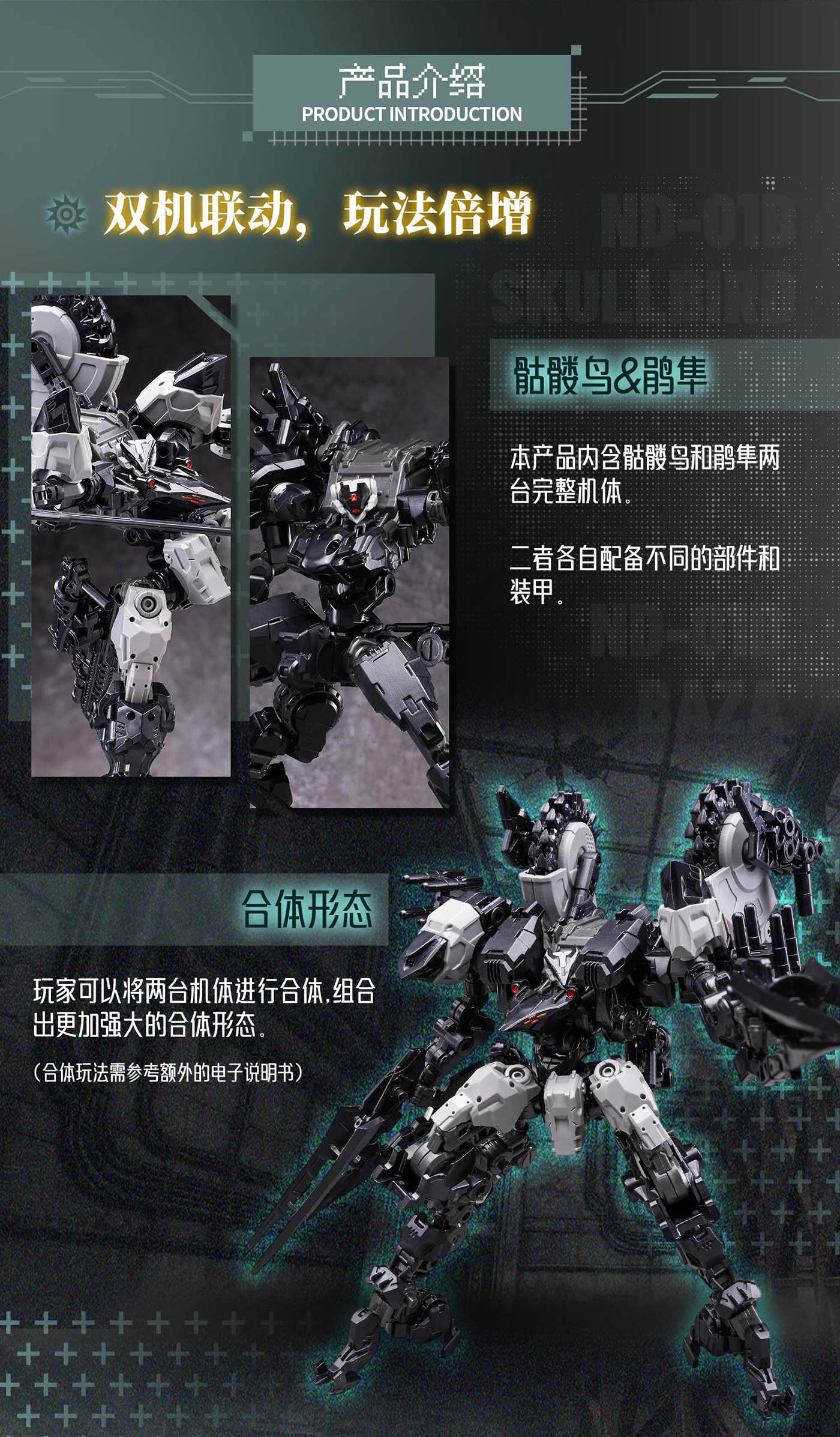 SPECIAL ORDER BIGFIREBIRD BUILD - Future Vanguard - BIRD/BINARY SHADE - Skull Bird and Baza 1/60 [JP]