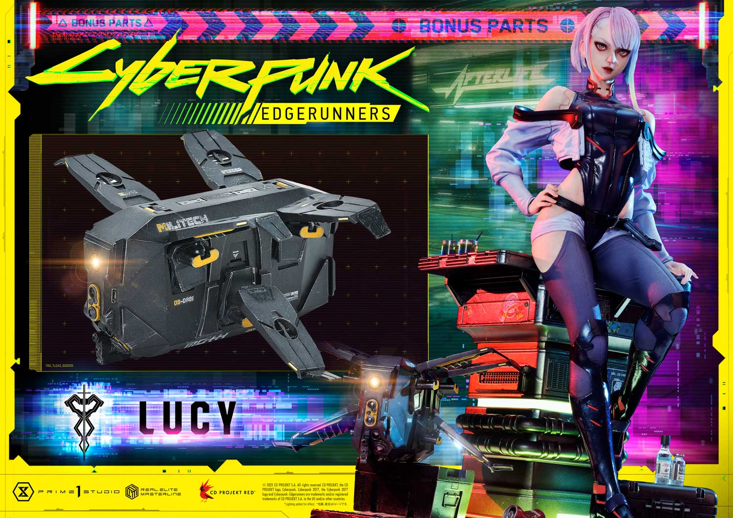 PRE-ORDER Prime1 Studio - Real Elite Masterline - Cyberpunk: Edgerunners - Lucy: Deluxe Bonus Ver. 1/4