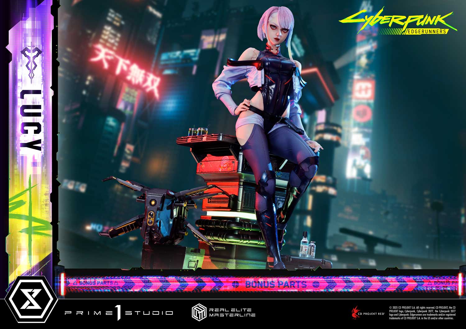 PRE-ORDER Prime1 Studio - Real Elite Masterline - Cyberpunk: Edgerunners - Lucy: Deluxe Bonus Ver. 1/4