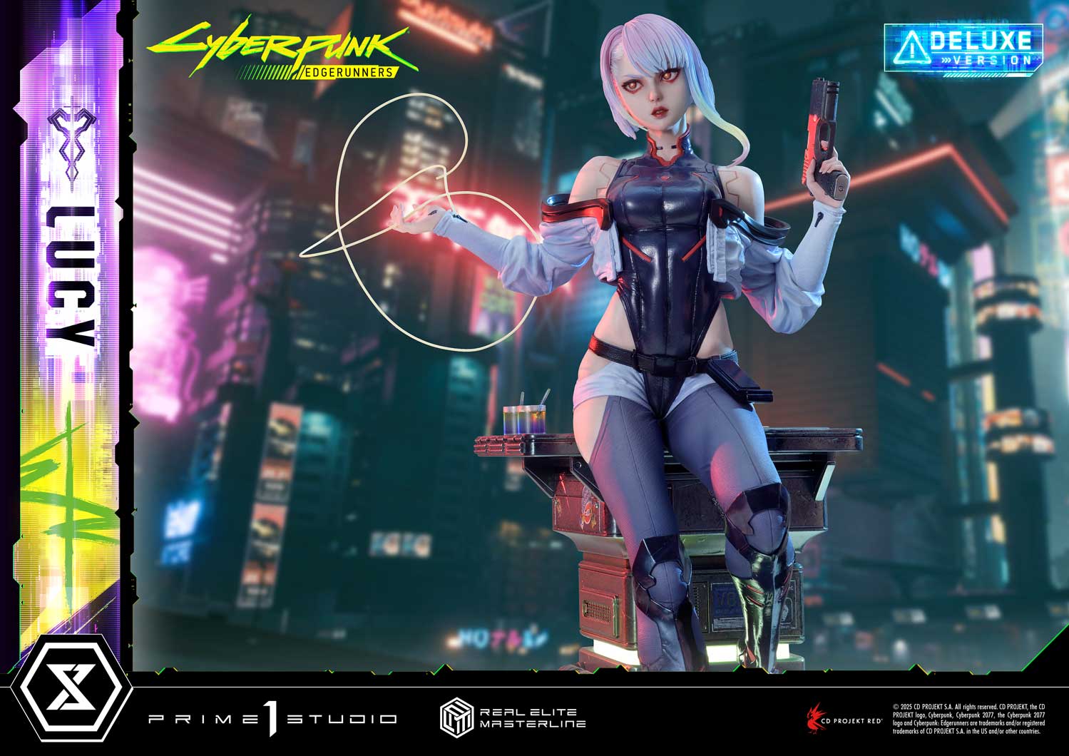 PRE-ORDER Prime1 Studio - Real Elite Masterline - Cyberpunk: Edgerunners - Lucy: Deluxe Bonus Ver. 1/4