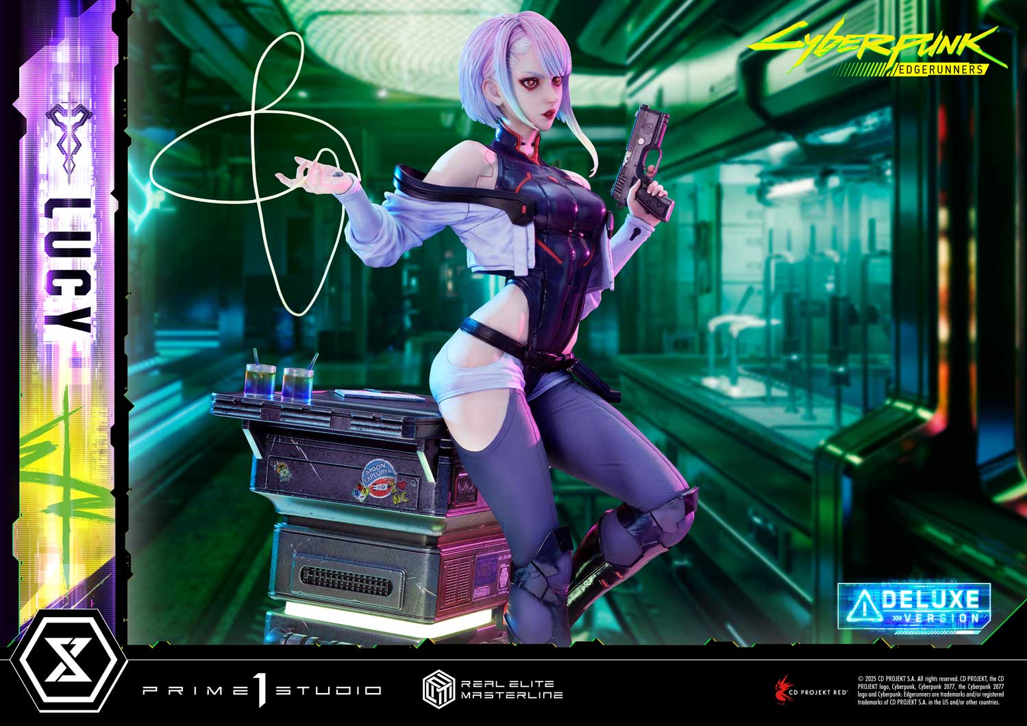 PRE-ORDER Prime1 Studio - Real Elite Masterline - Cyberpunk: Edgerunners - Lucy: Deluxe Bonus Ver. 1/4