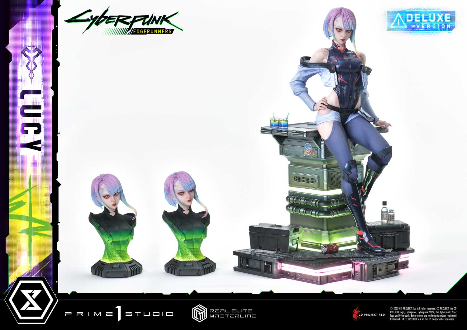 PRE-ORDER Prime1 Studio - Real Elite Masterline - Cyberpunk: Edgerunners - Lucy: Deluxe Bonus Ver. 1/4