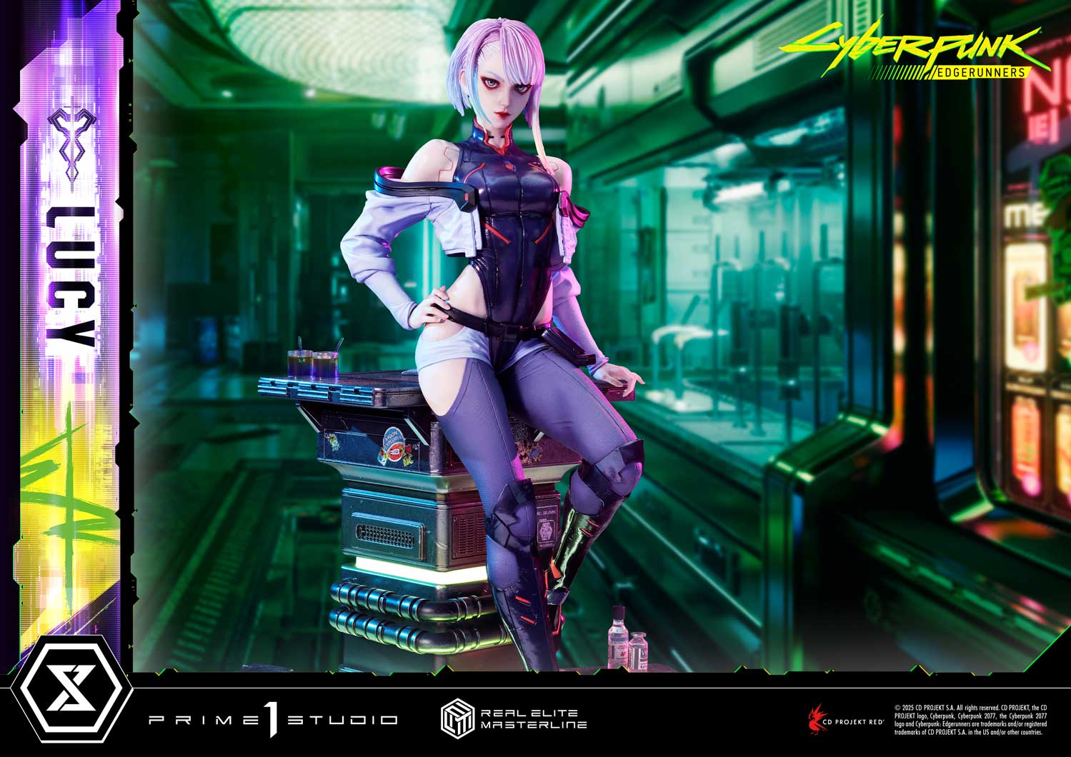PRE-ORDER Prime1 Studio - Real Elite Masterline - Cyberpunk: Edgerunners - Lucy: Deluxe Bonus Ver. 1/4
