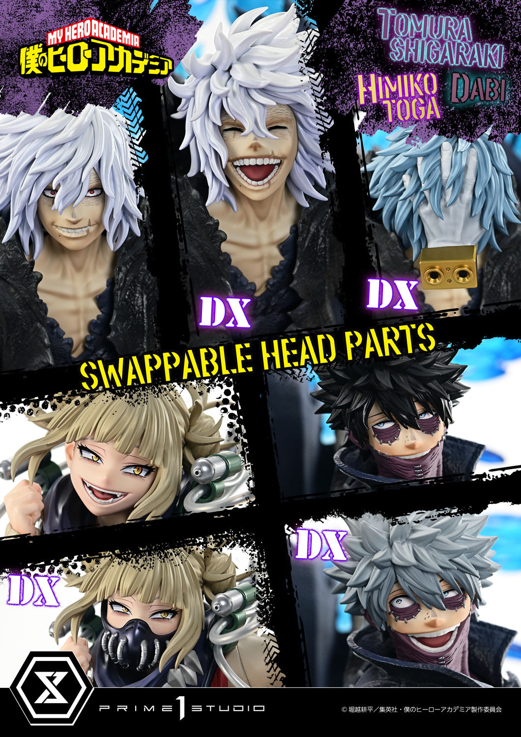 PRE-ORDER Prime1 Studio - Ultimate Premium Masterline - My Hero Academia - Tomura Shigaraki, Dabi, Himiko Toga DX BONUS 1/4