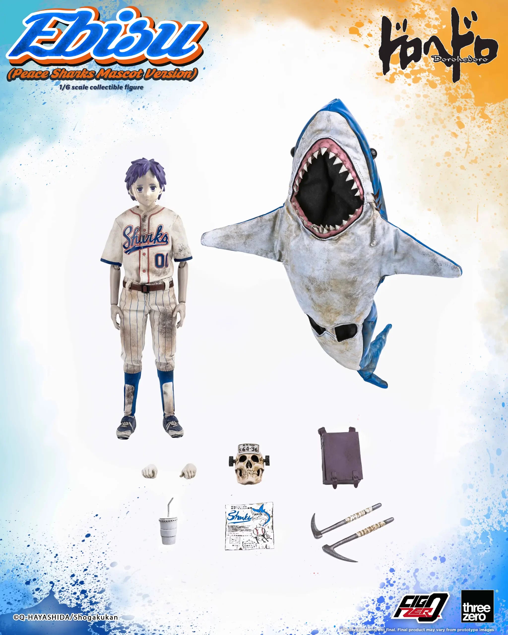 PRE-ORDER threezero - FigZero - Dorohedoro - Ebisu: Peace Sharks Mascot Version 1/6