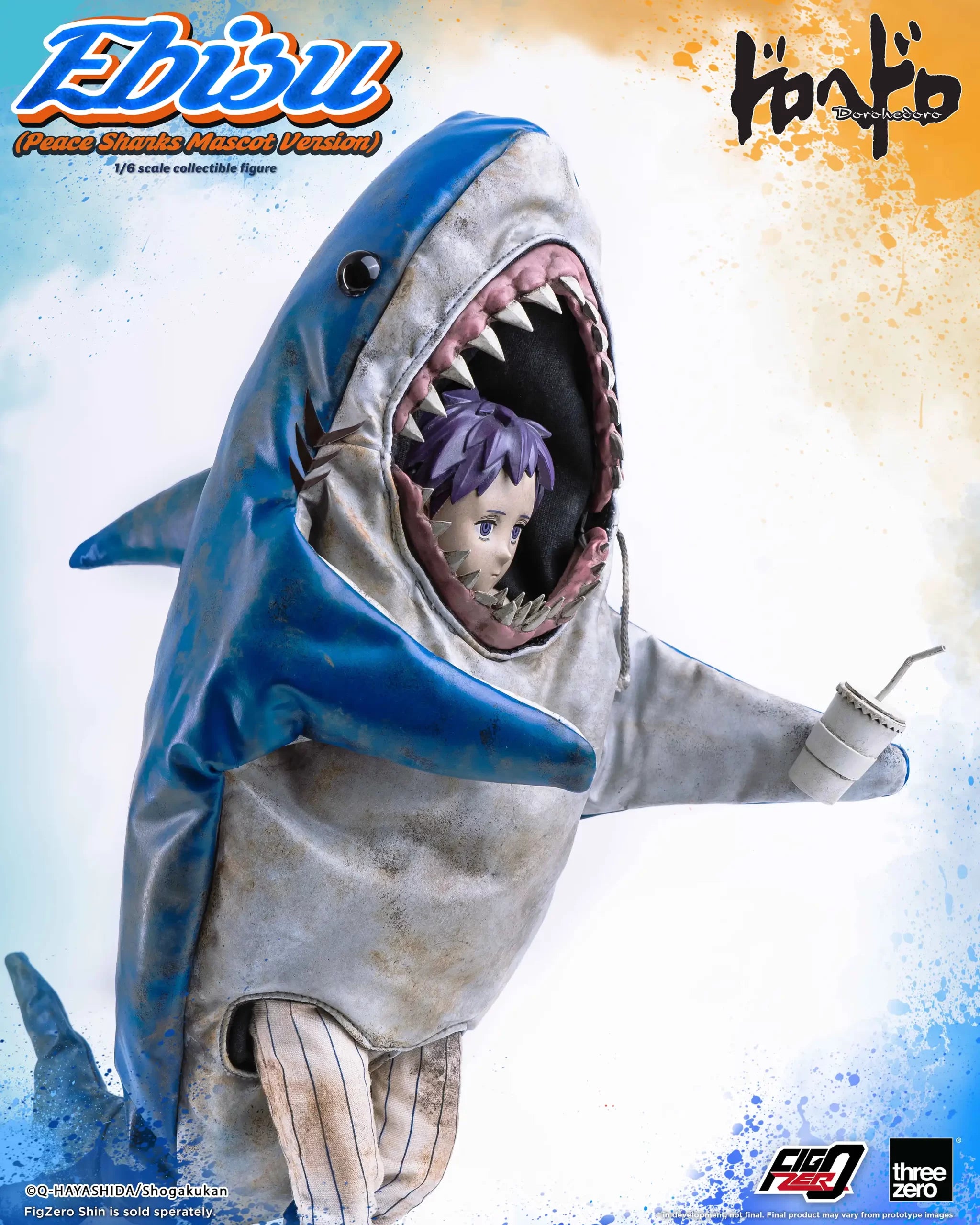 PRE-ORDER threezero - FigZero - Dorohedoro - Ebisu: Peace Sharks Mascot Version 1/6