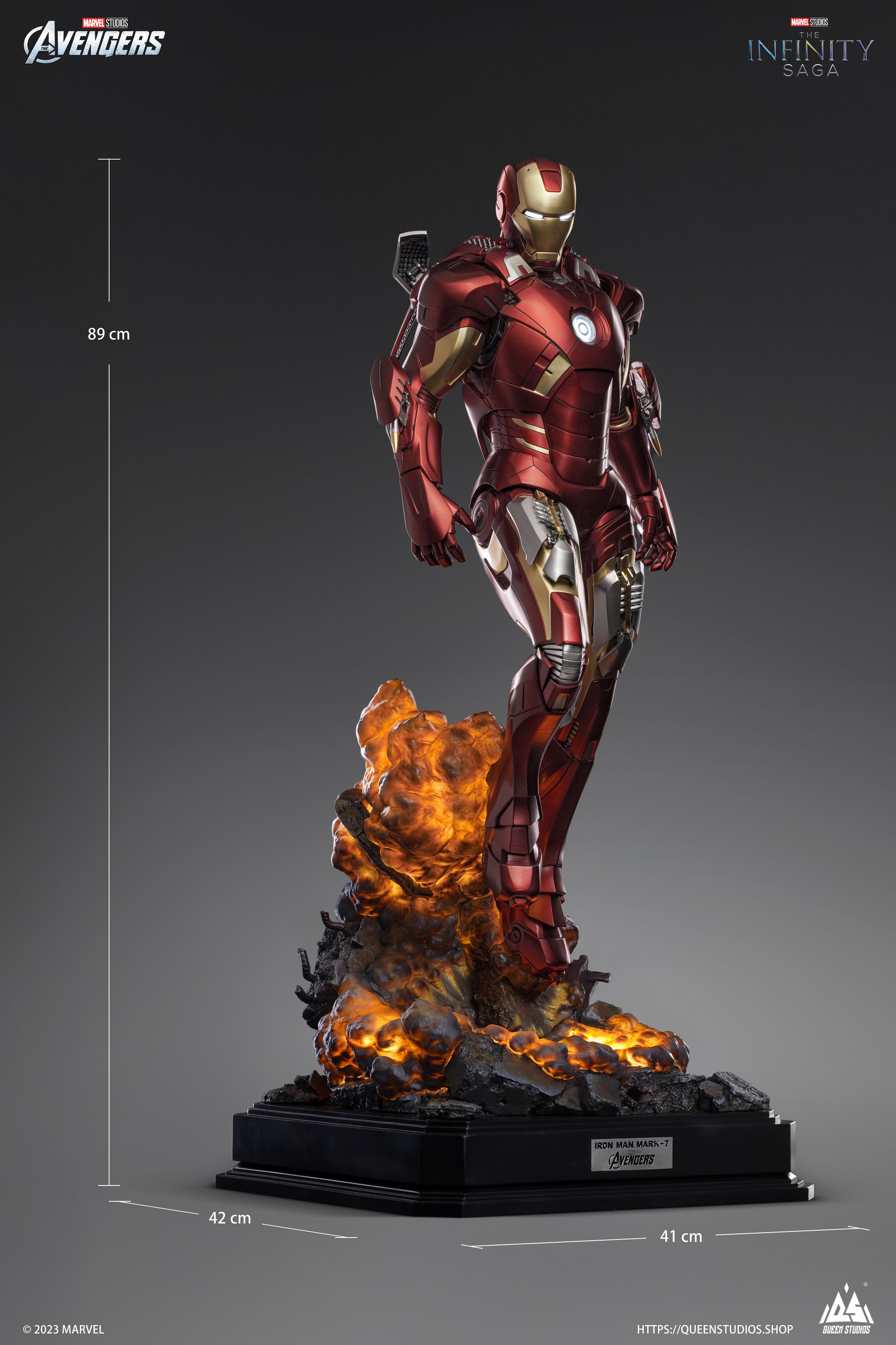 PRE-ORDER Queen Studios - The Avengers - Iron Man Mark 7 1/3