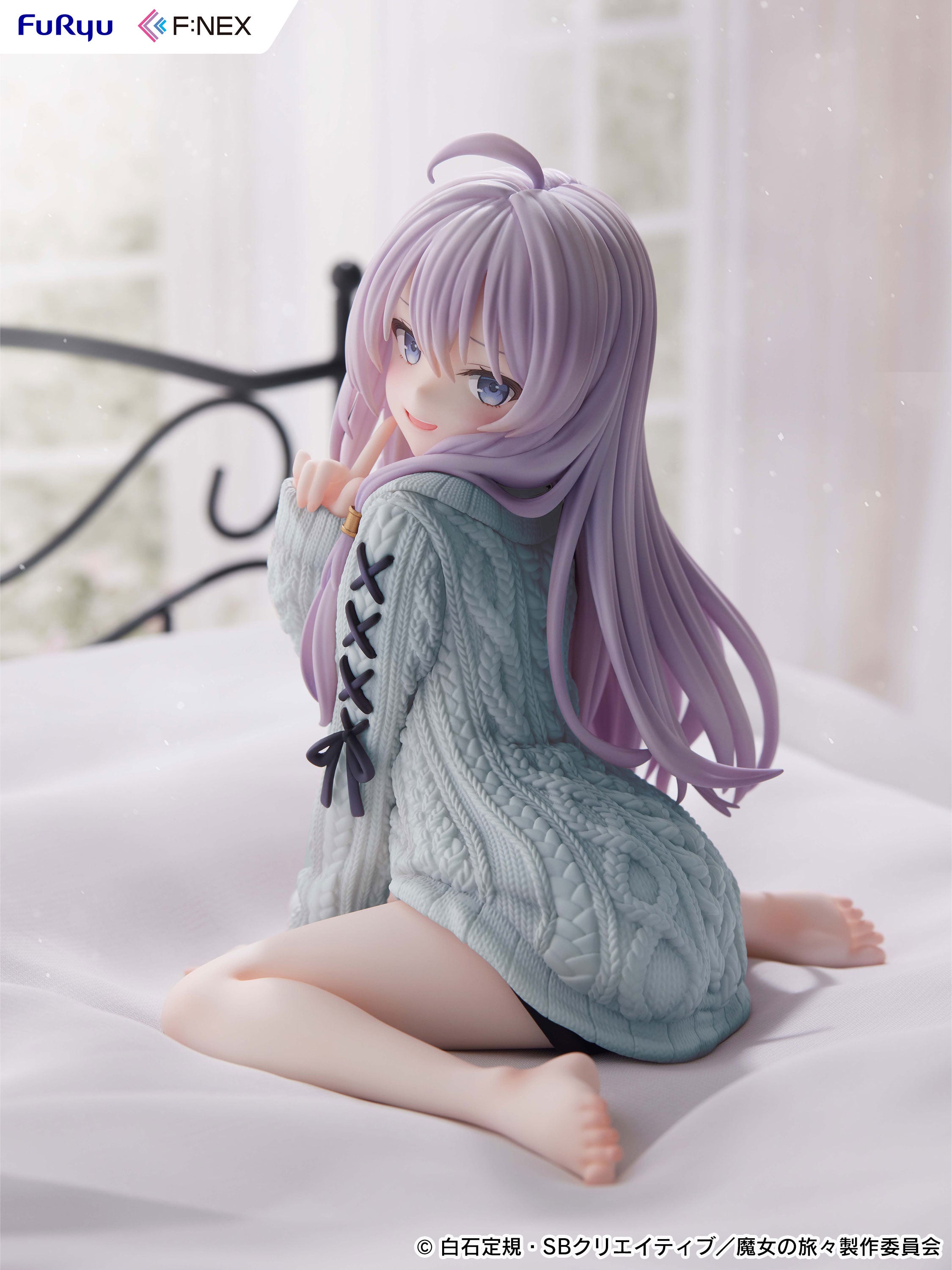 PRE-ORDER FuRyu - Wandering Witch: The Journey of Elaina - Elaina: Knit Ver.: Repaint BLUE 1/7