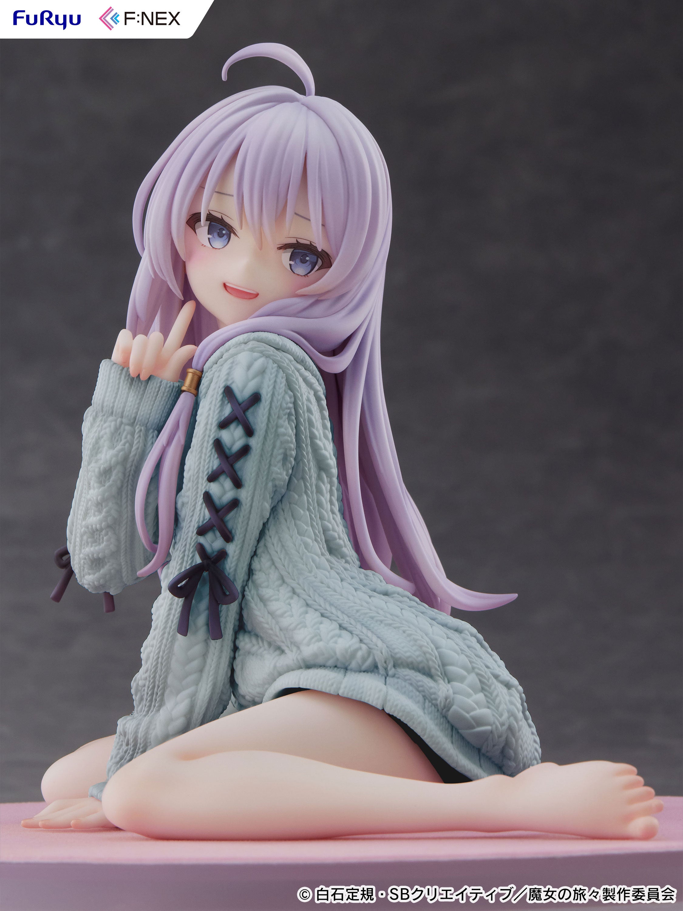 PRE-ORDER FuRyu - Wandering Witch: The Journey of Elaina - Elaina: Knit Ver.: Repaint BLUE 1/7