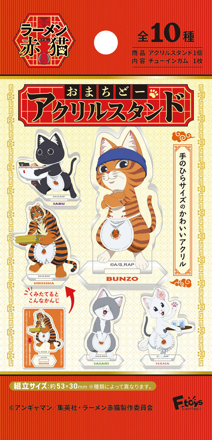 PRE-ORDER F-Toys - Red Cat Ramen Omachido Acrylic Stand [Box of 10]