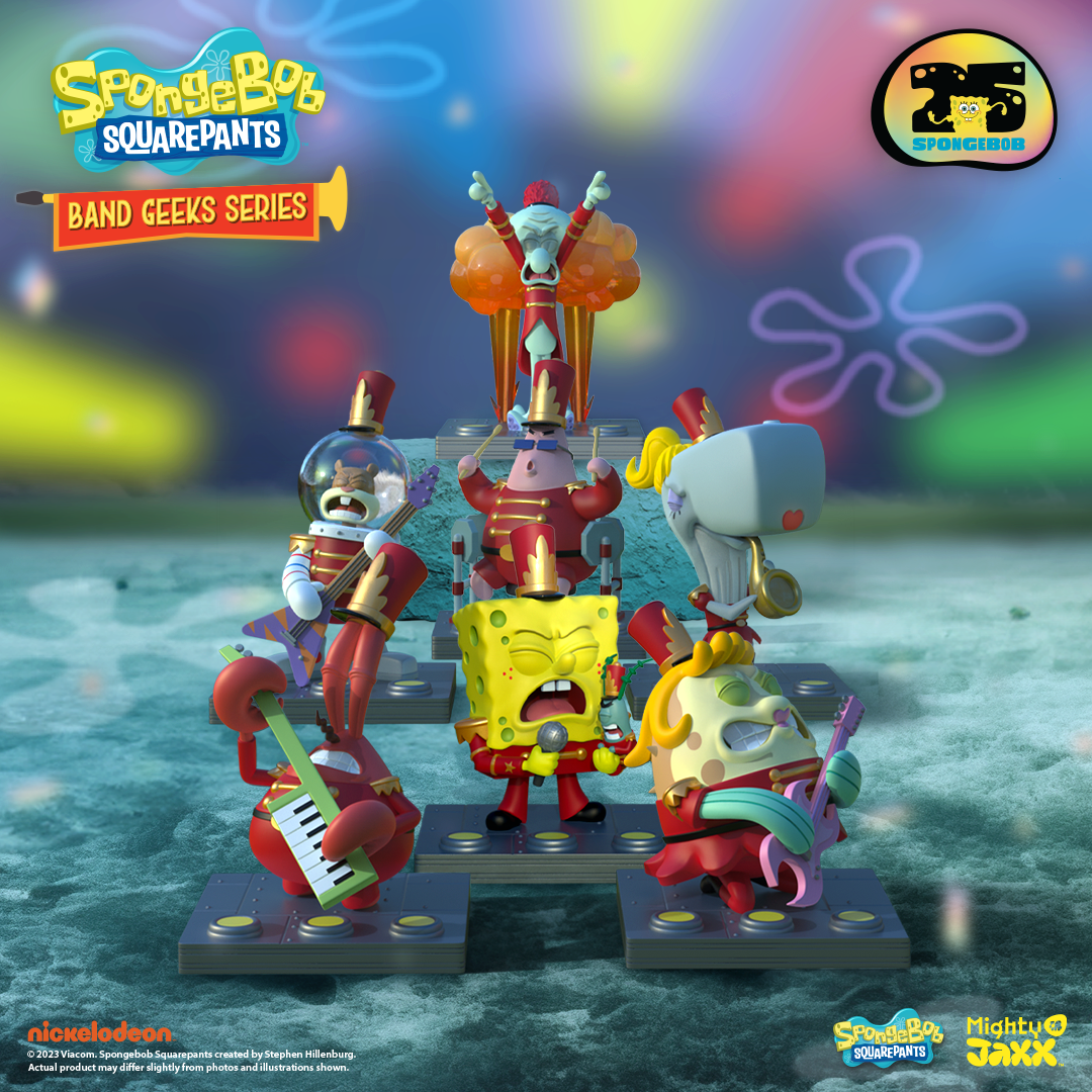 PRE-ORDER Mighty Jaxx - SpongeBob SquarePants: Band Geeks Series [Box of 6]