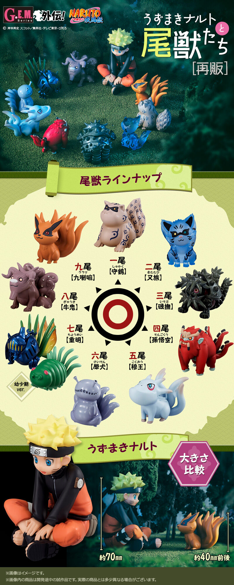 PRE-ORDER MegaHouse - G.E.M. Series - Gaiden Naruto Shippuden - Uzumaki Naruto & Biju Set [EXCLUSIVE] [December 2025]