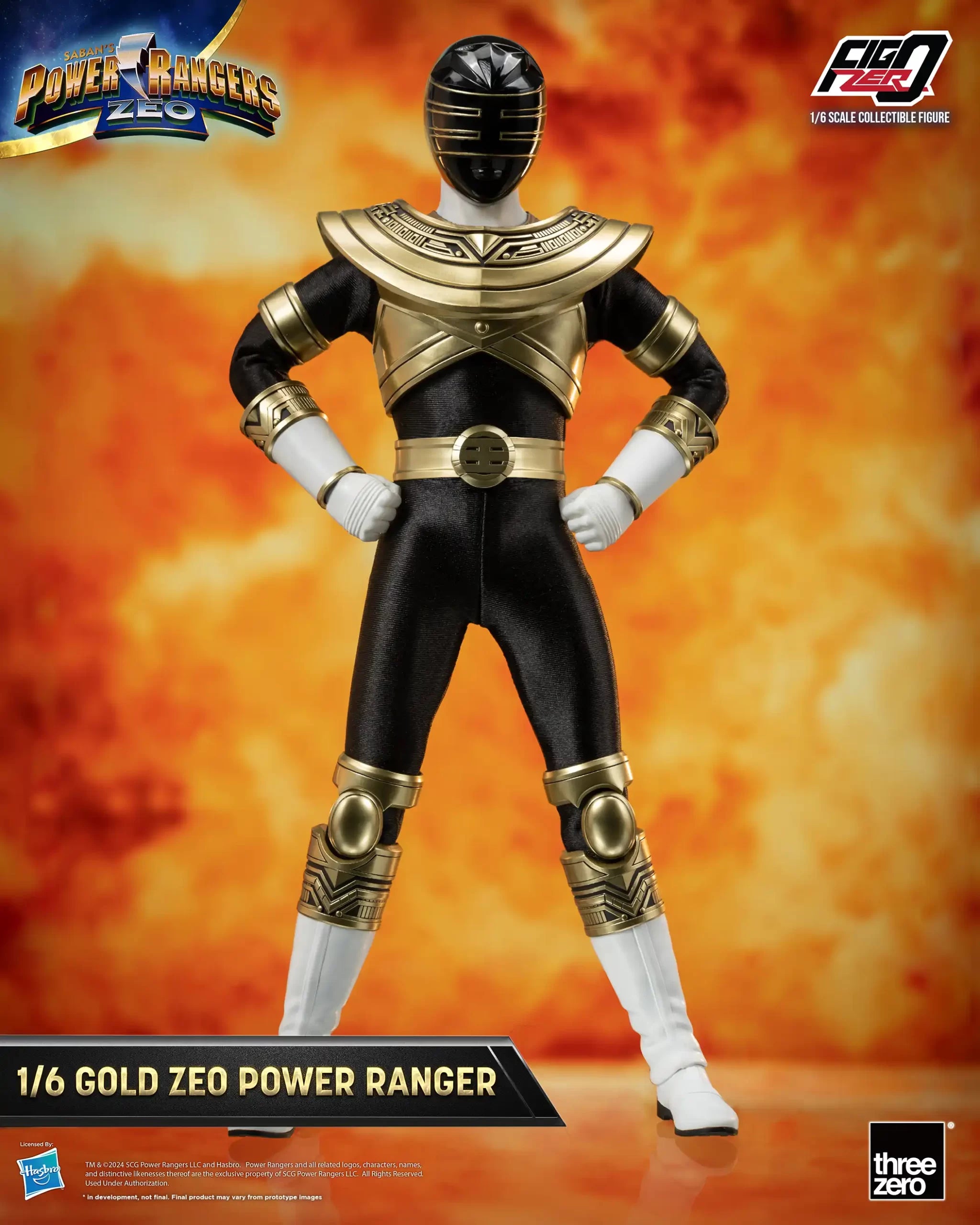 PRE-ORDER threezero - FigZero - Power Rangers Zeo - Gold Zeo Power Ranger 1/6