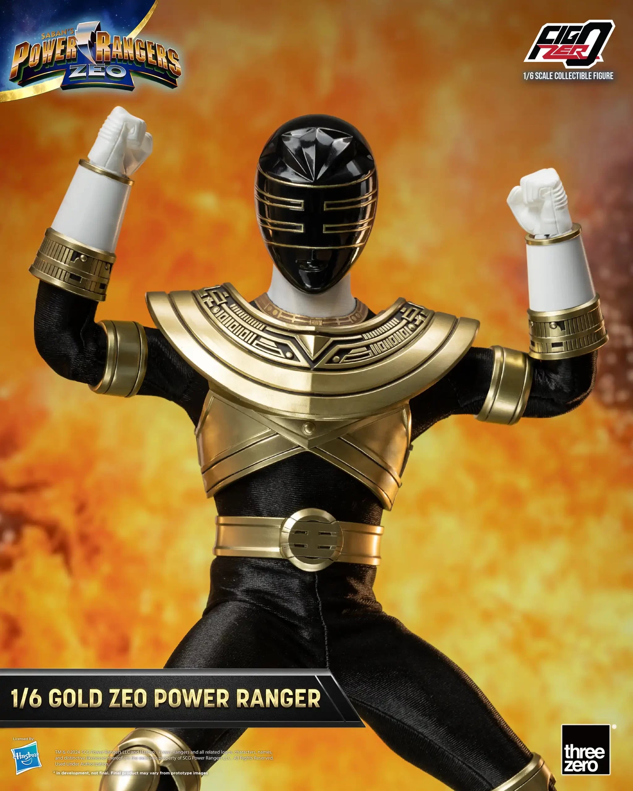 PRE-ORDER threezero - FigZero - Power Rangers Zeo - Gold Zeo Power Ranger 1/6