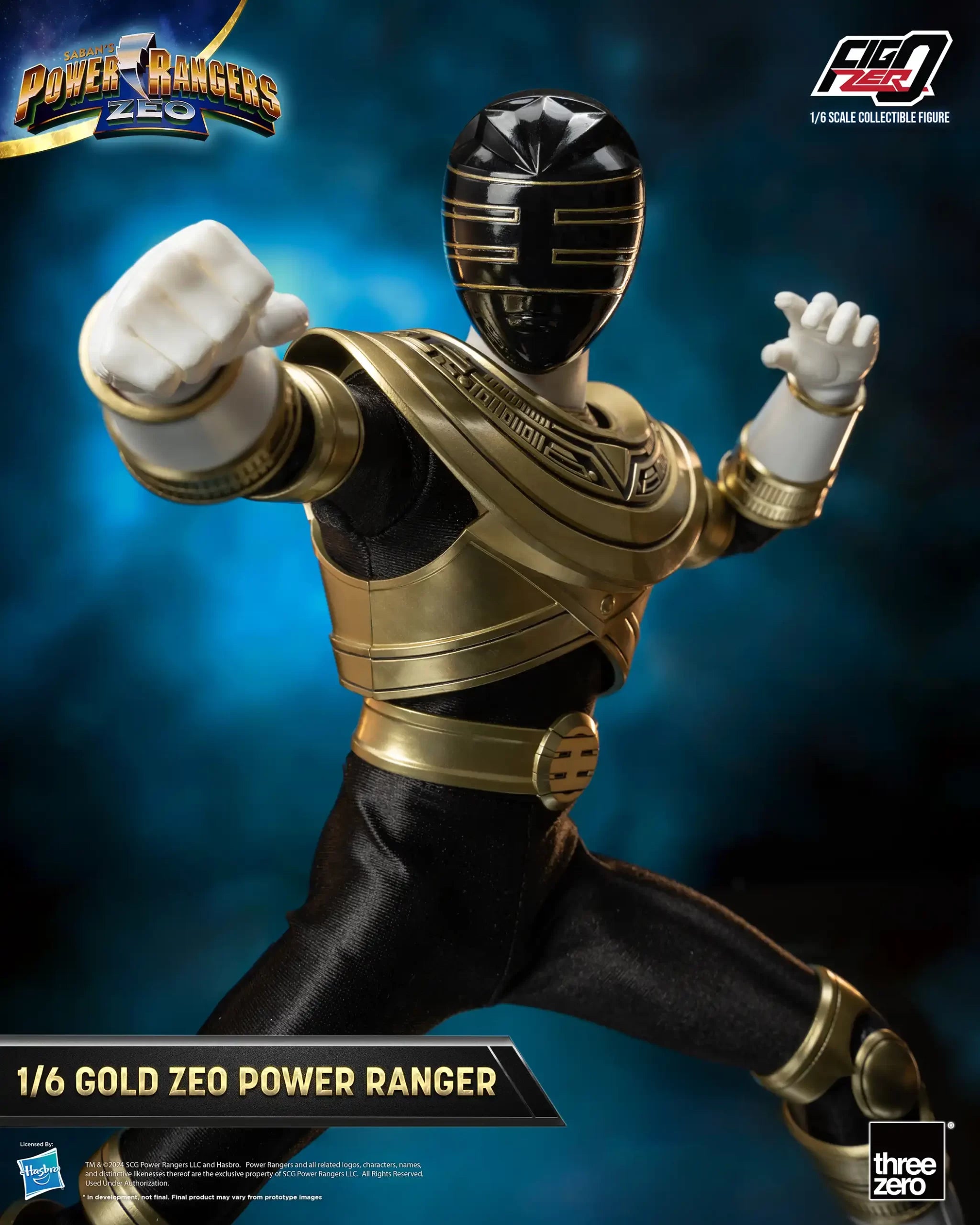 PRE-ORDER threezero - FigZero - Power Rangers Zeo - Gold Zeo Power Ranger 1/6