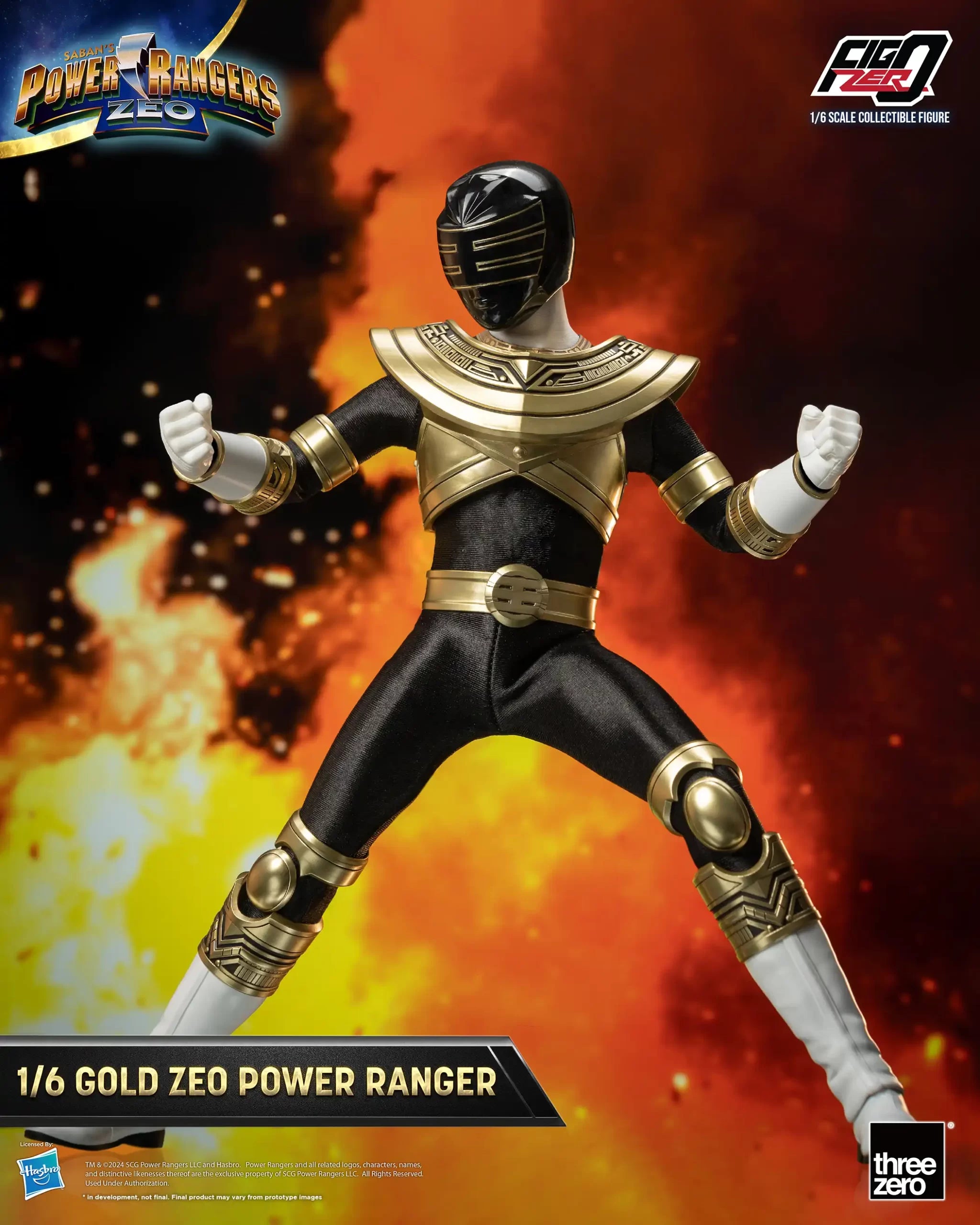 PRE-ORDER threezero - FigZero - Power Rangers Zeo - Gold Zeo Power Ranger 1/6