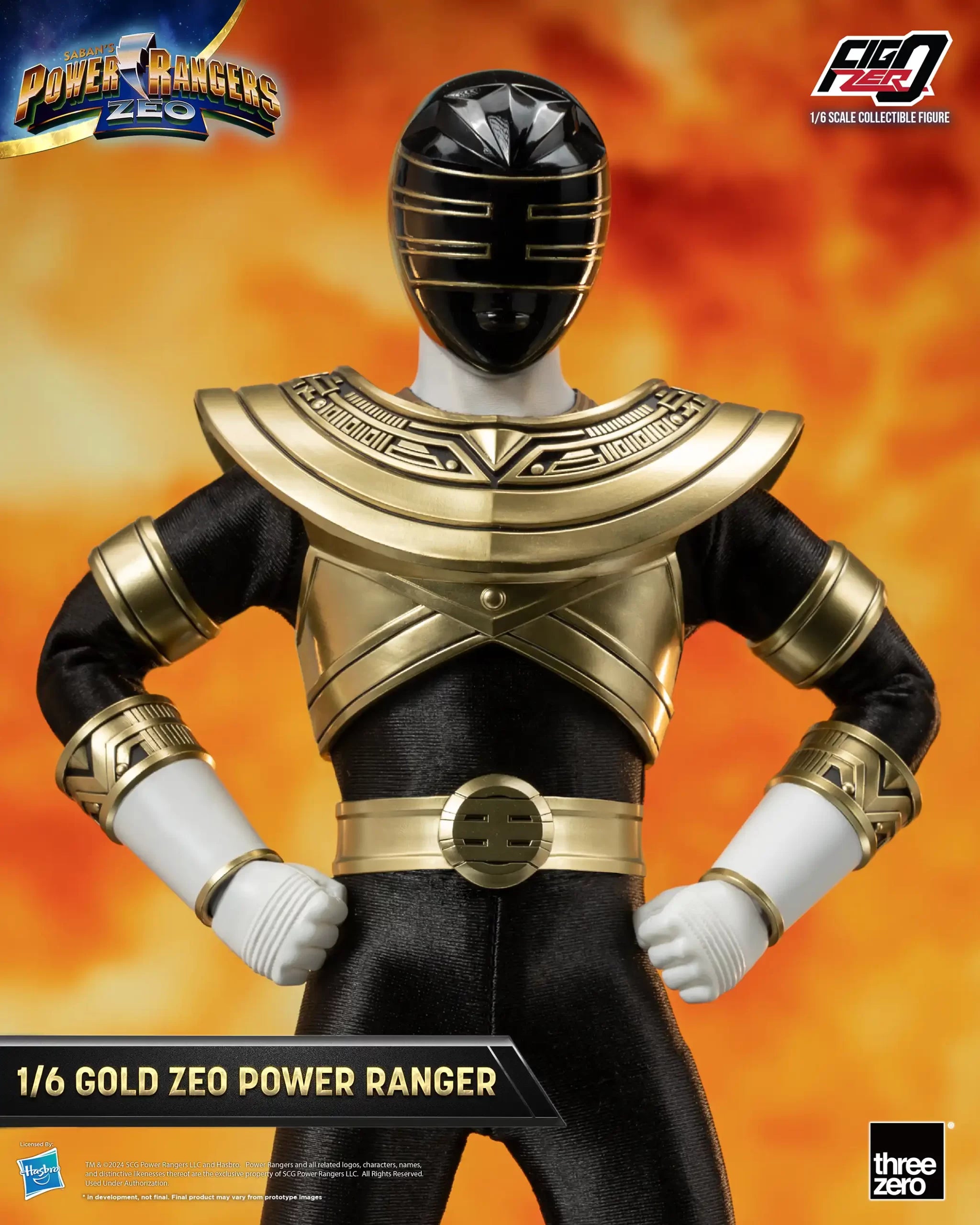 PRE-ORDER threezero - FigZero - Power Rangers Zeo - Gold Zeo Power Ranger 1/6