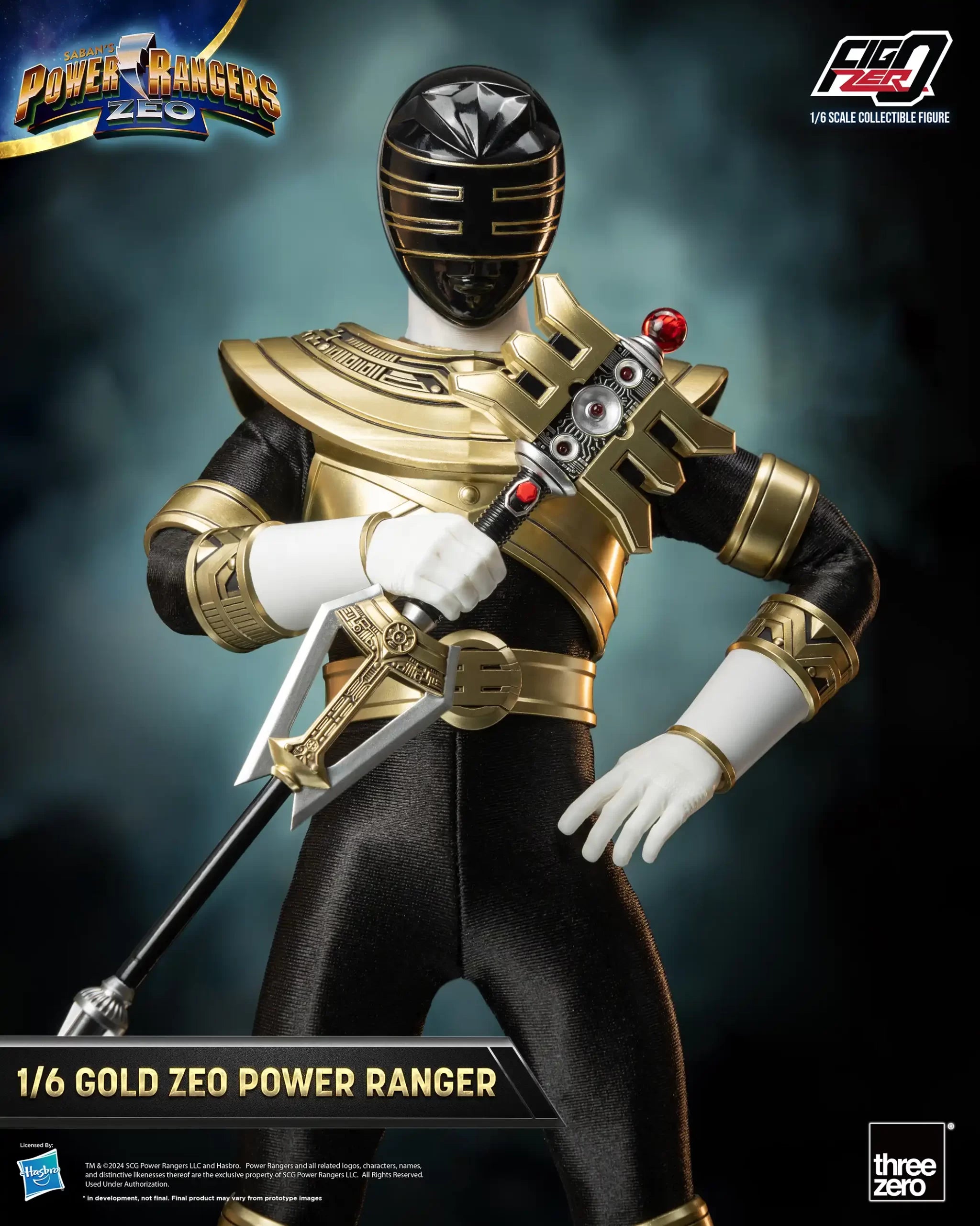PRE-ORDER threezero - FigZero - Power Rangers Zeo - Gold Zeo Power Ranger 1/6