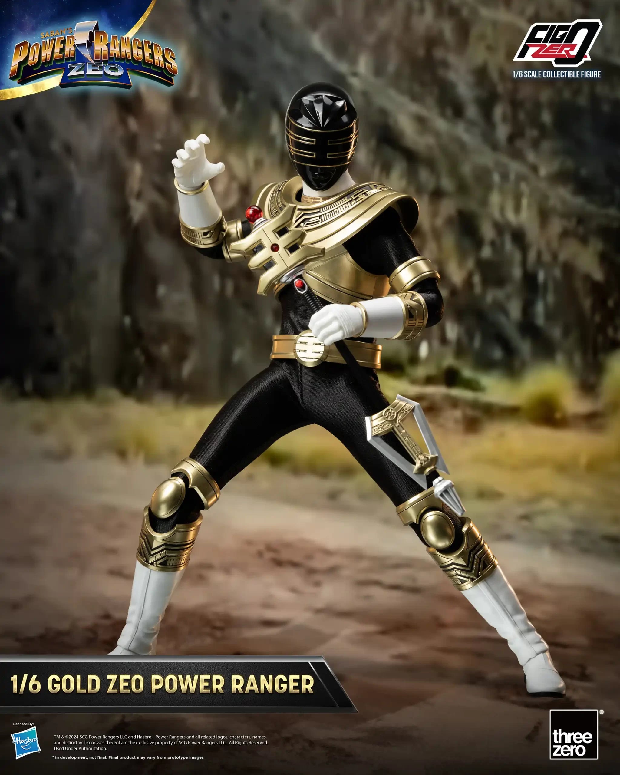 PRE-ORDER threezero - FigZero - Power Rangers Zeo - Gold Zeo Power Ranger 1/6