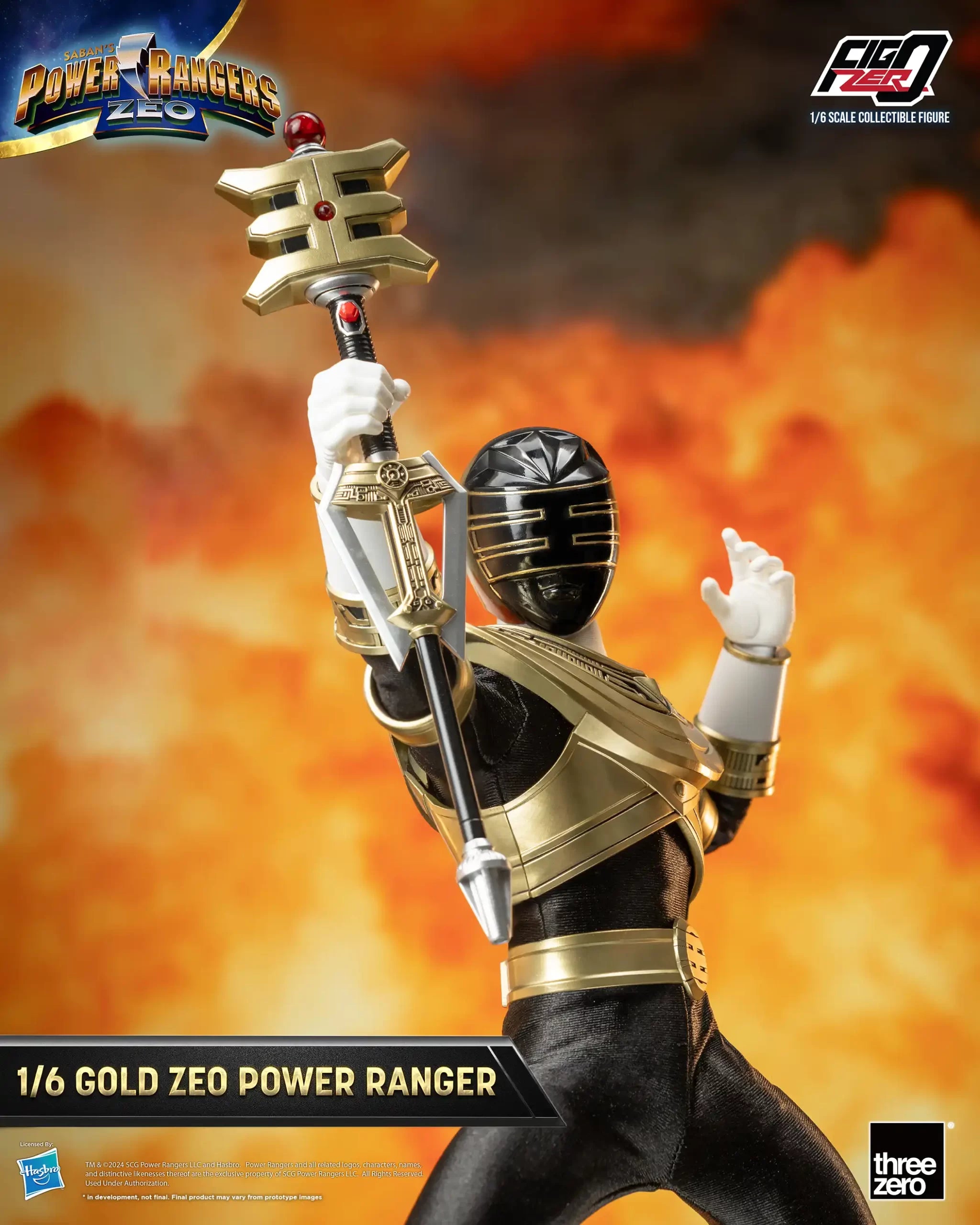 PRE-ORDER threezero - FigZero - Power Rangers Zeo - Gold Zeo Power Ranger 1/6