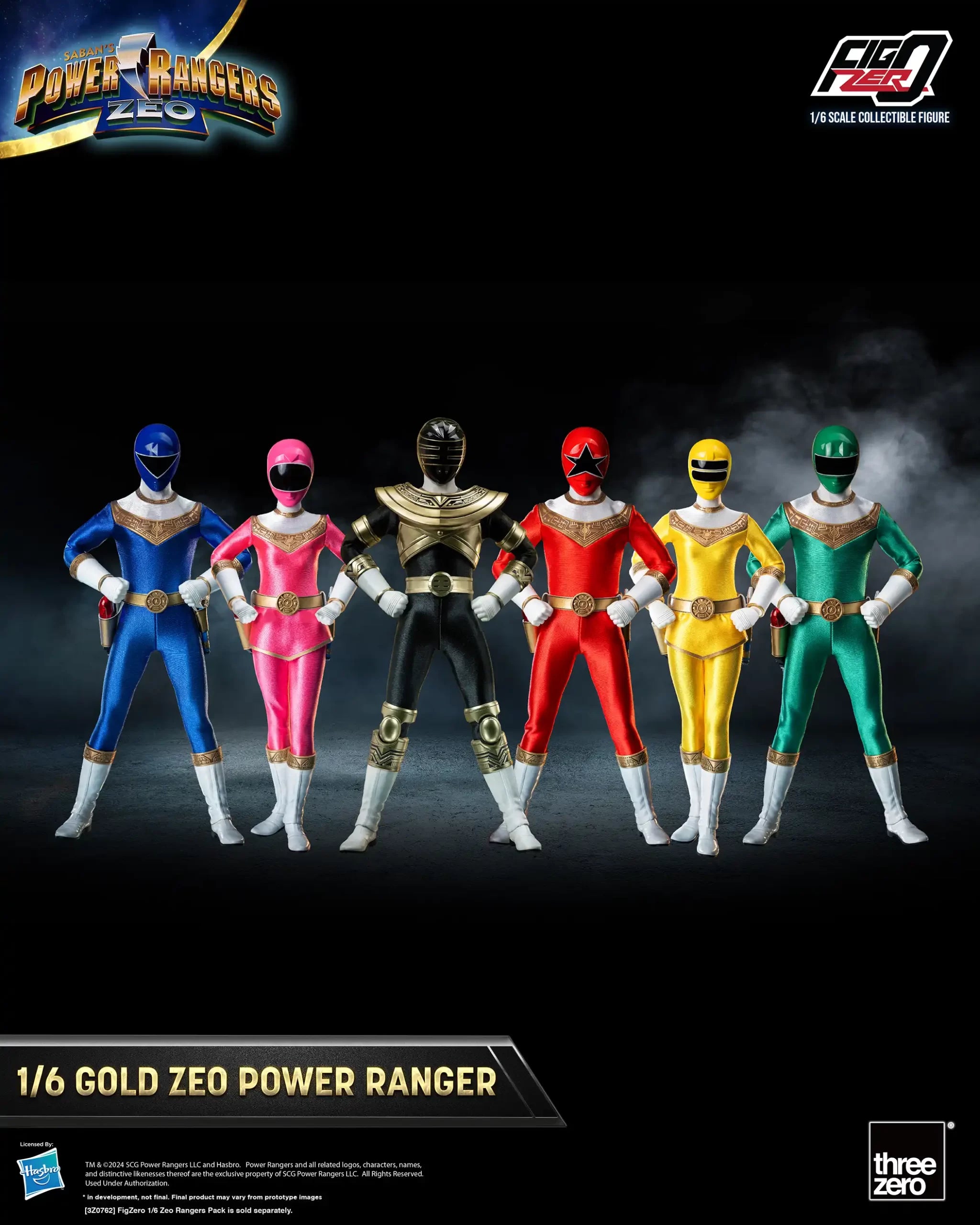 PRE-ORDER threezero - FigZero - Power Rangers Zeo - Gold Zeo Power Ranger 1/6
