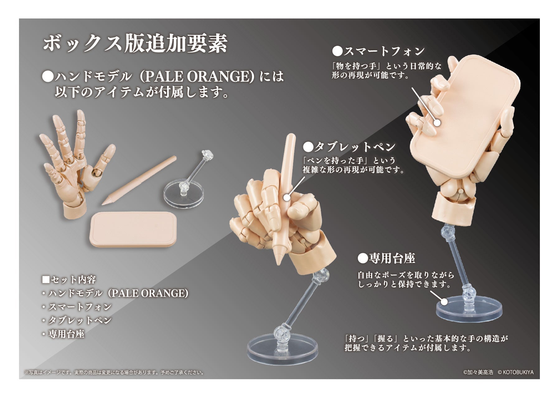 SPECIAL ORDER So-Ta - ARTIST SUPPORT ITEM COLLABORATION 1/2 Hand Model / R [Set of 2] [JP]